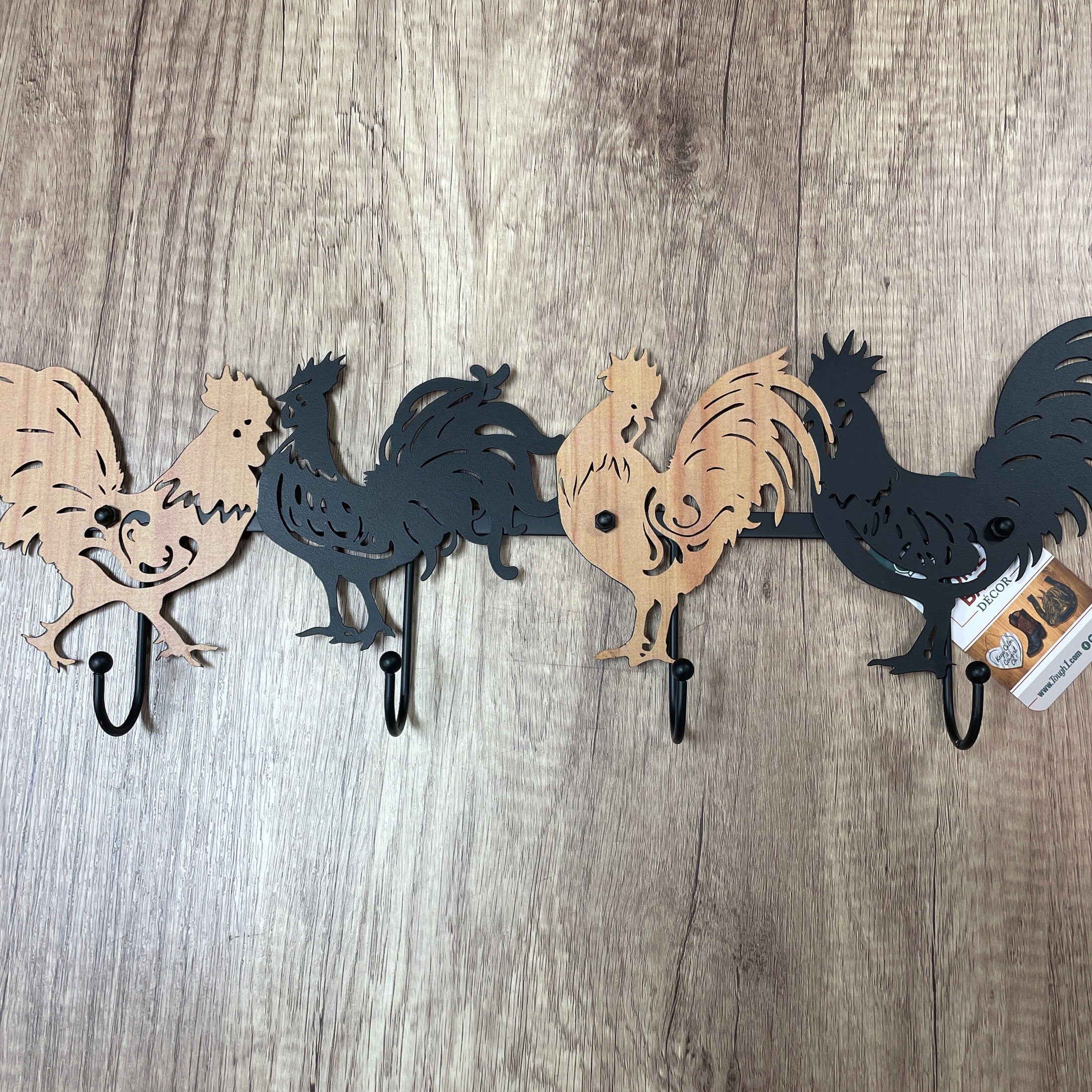 CHICKEN 4 HOOK RACK