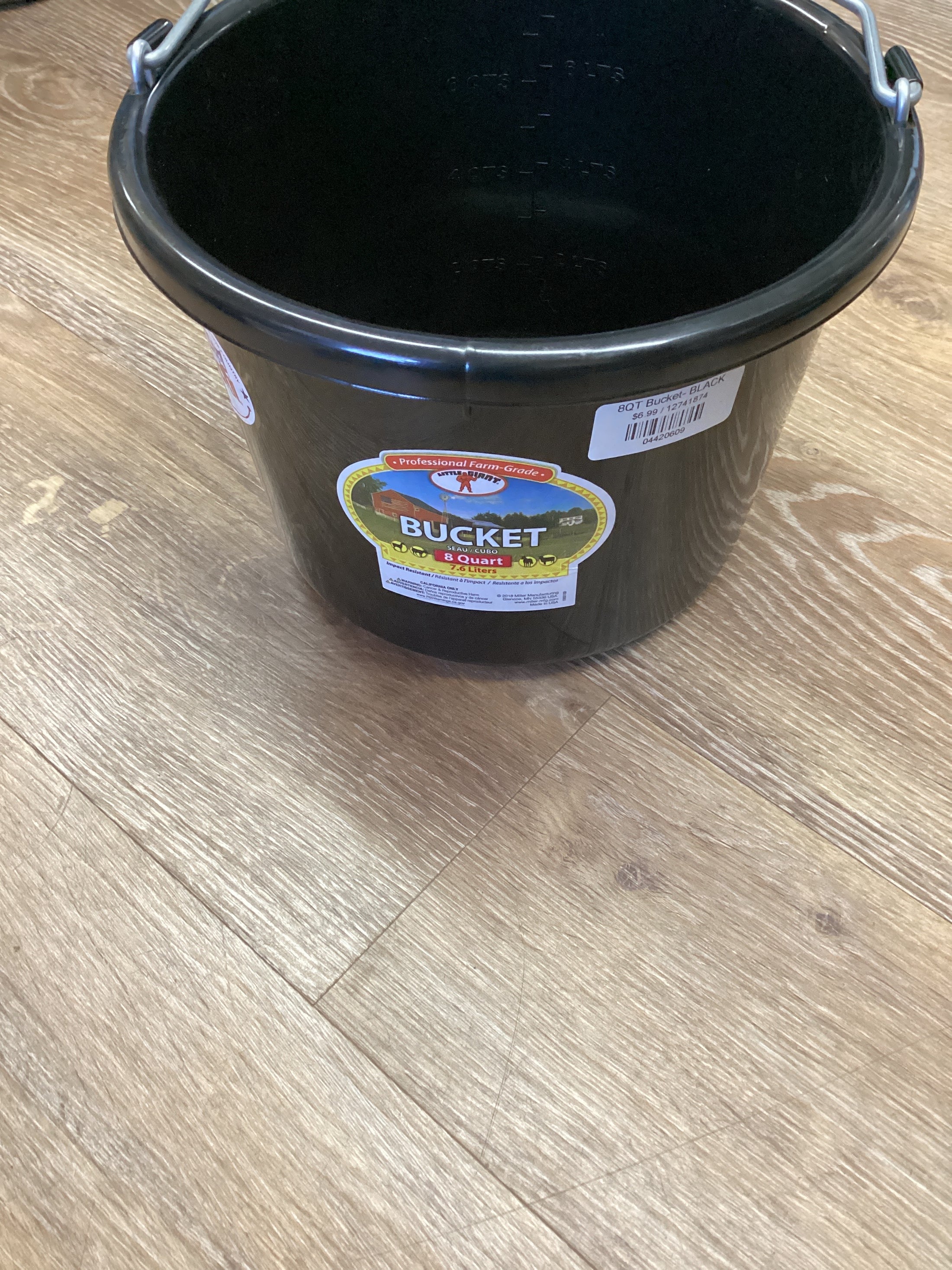 8QT Bucket- BLACK