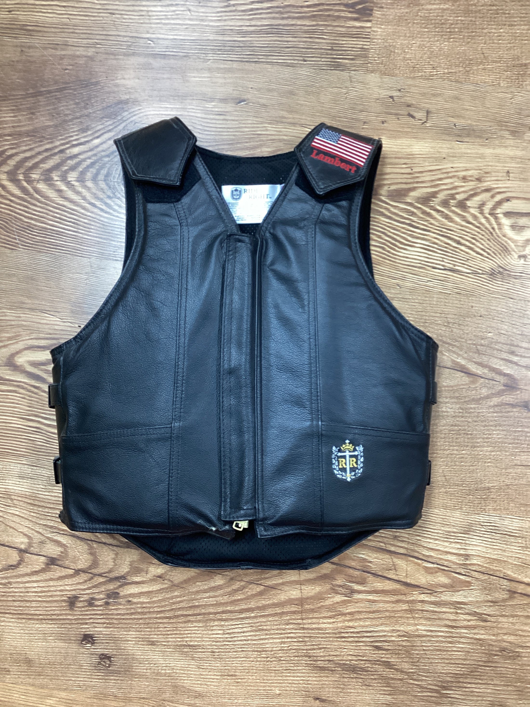 *LMP BULL BLACK LEATHER VEST