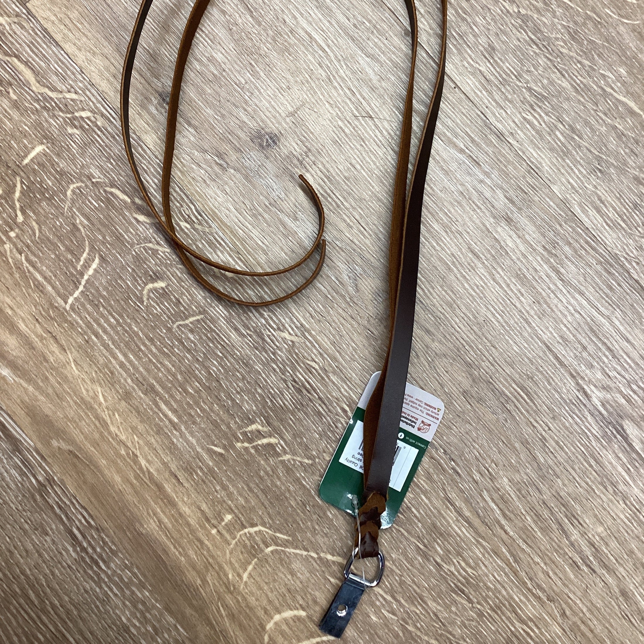 Saddle String 1/2 x 35 W/ D RING - DARK OIL