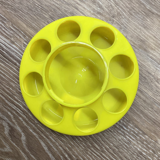 8 Hole Plastic Feed Base YELLOW