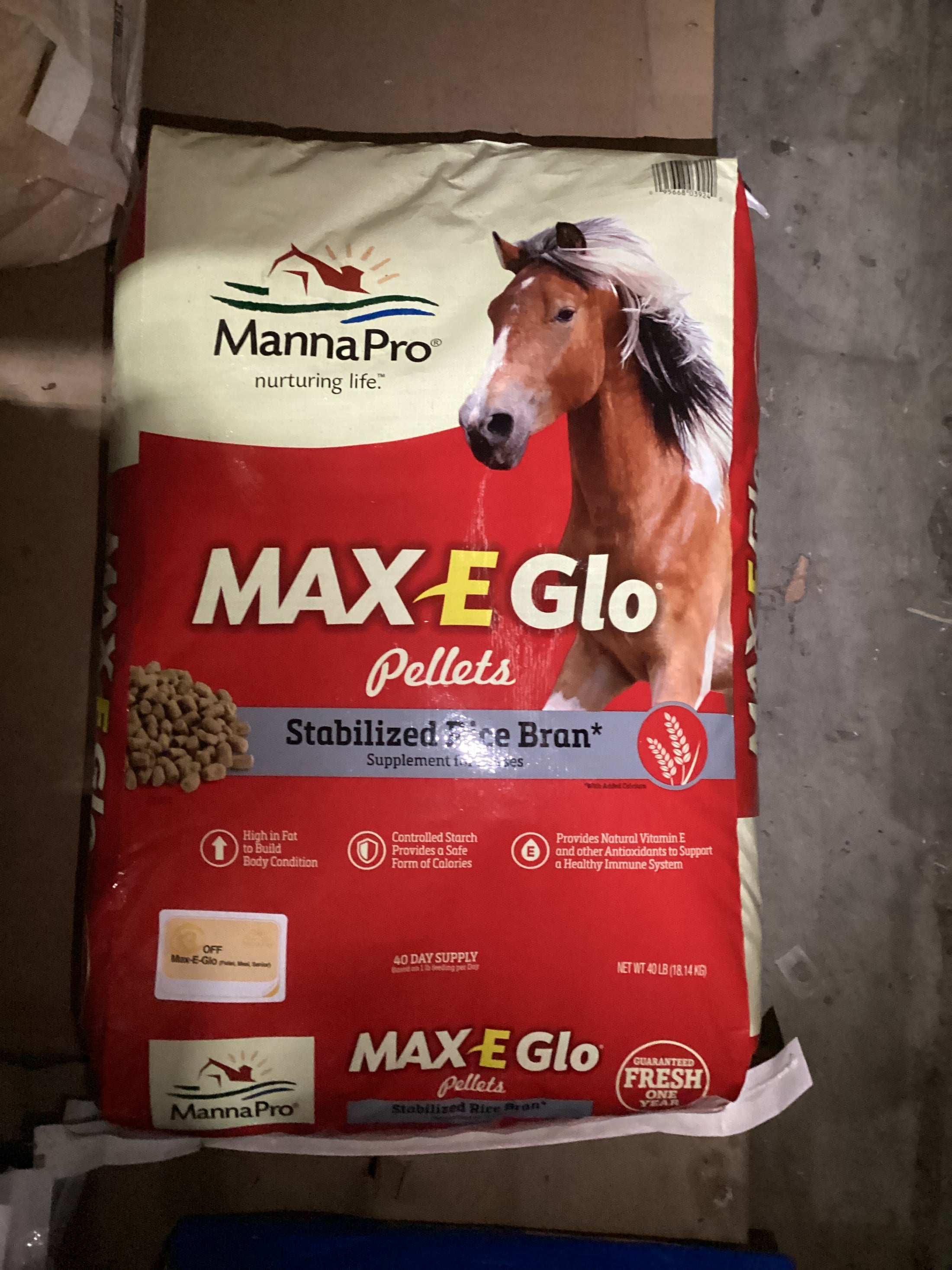 Rice Bran IFA MAX-E-GLO PELLETS 40#