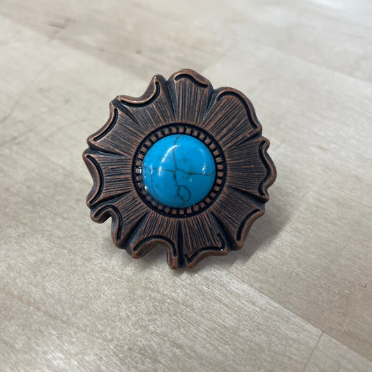 COPPER AND TURQUOISE SLIDE