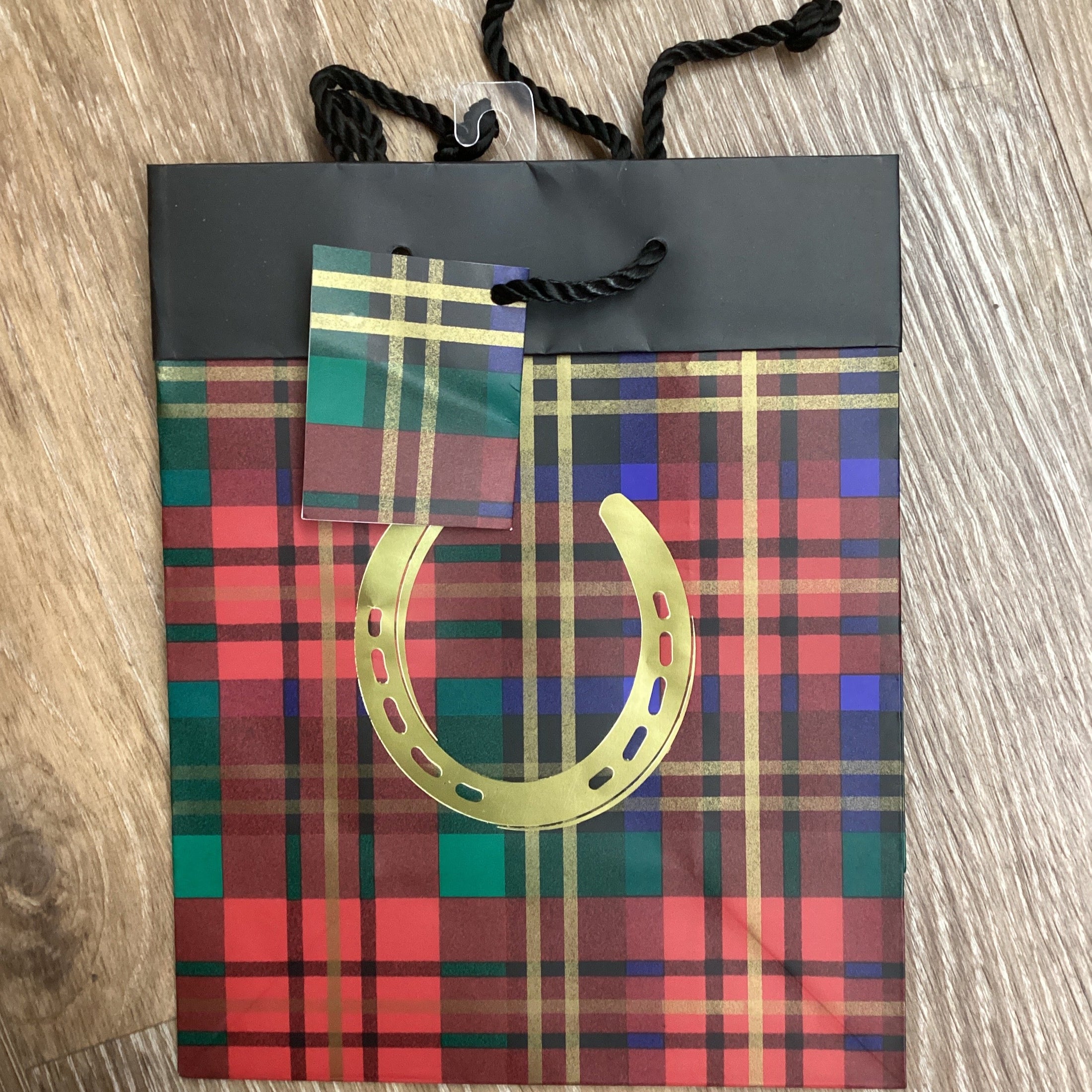 GIFT BAG- SM PLAID