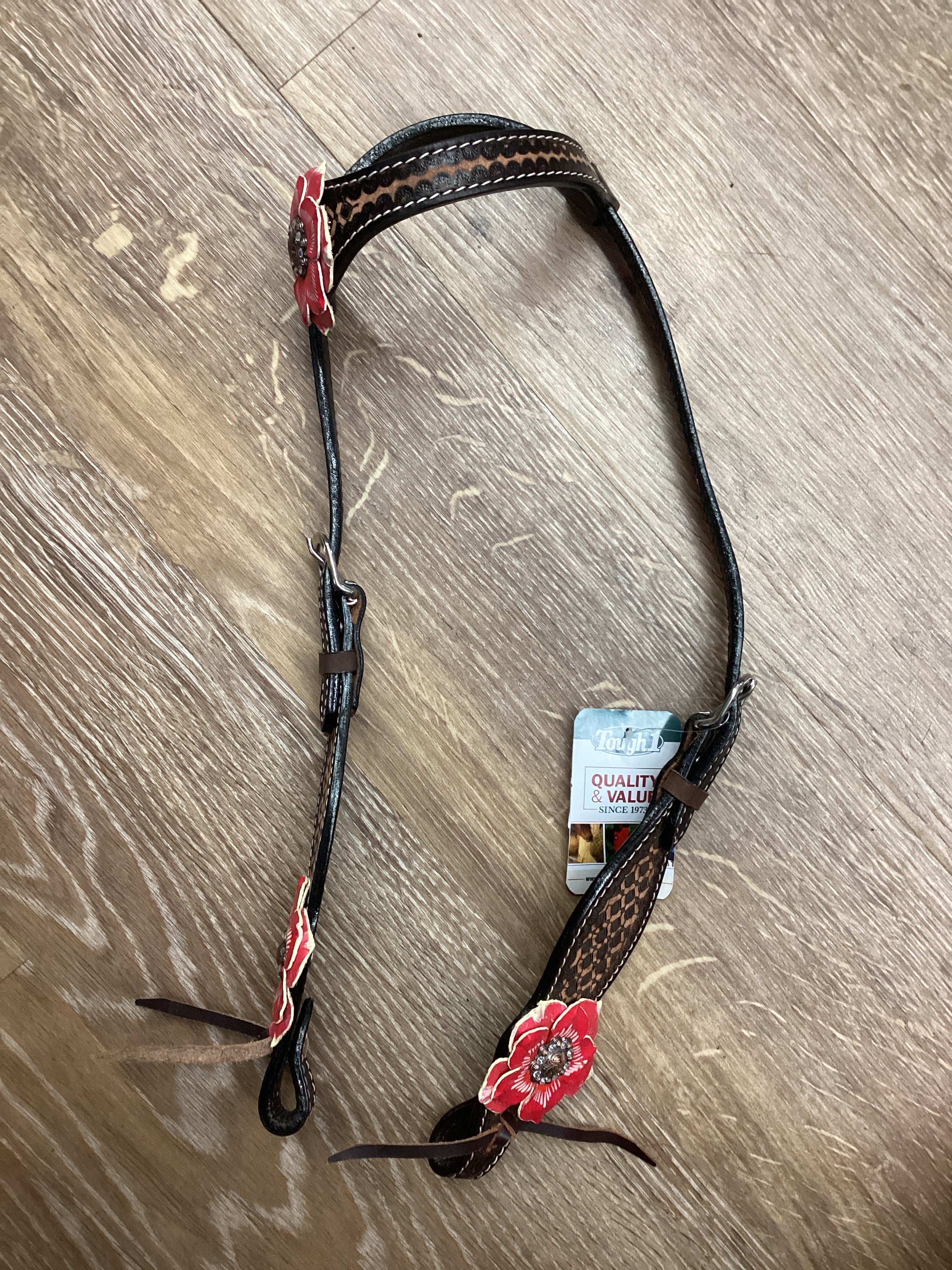 ZINNA FLOWER EAR HEADSTALL-HEADSTALL