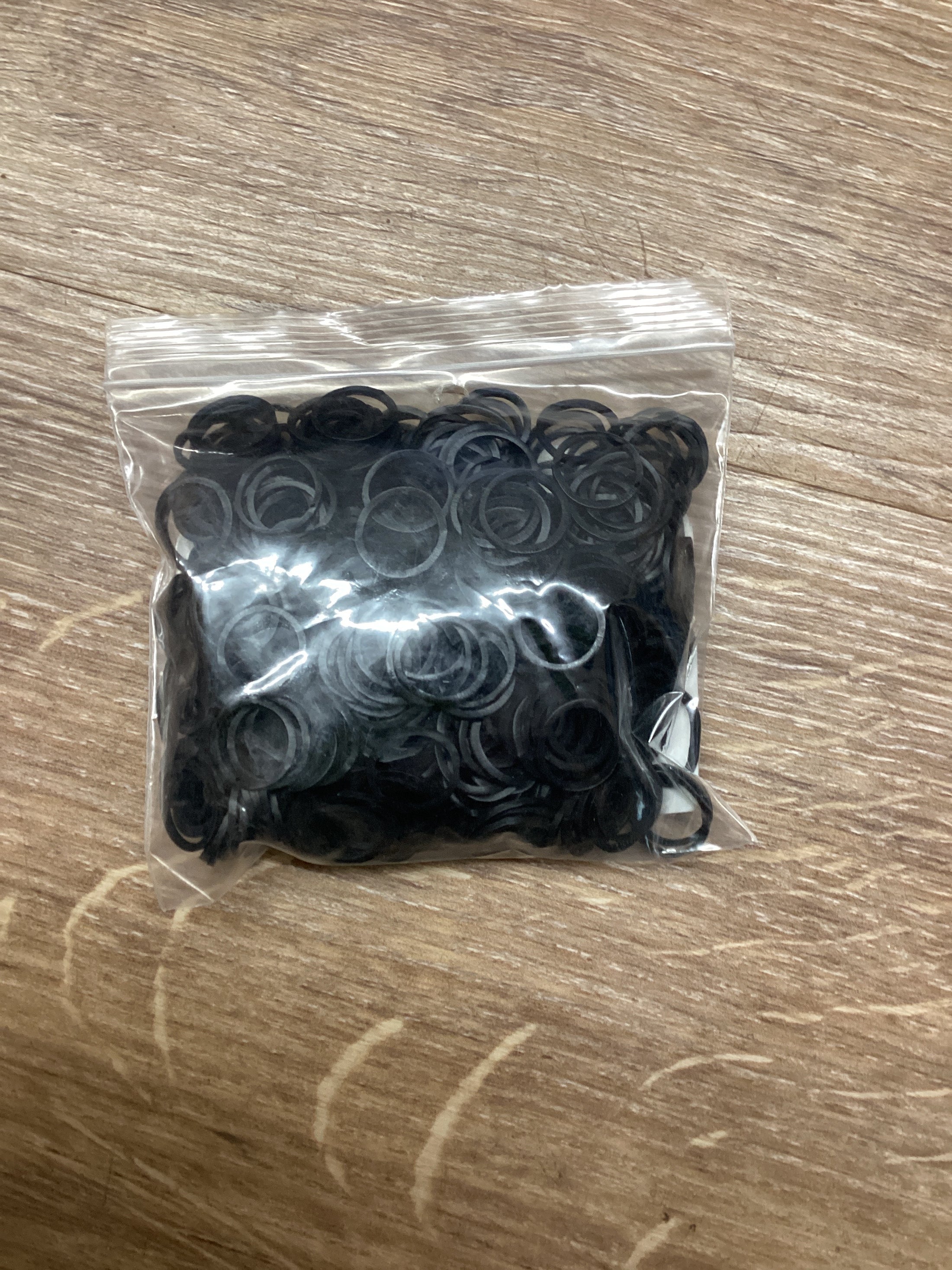 Braiding Bands, Black-1000ct