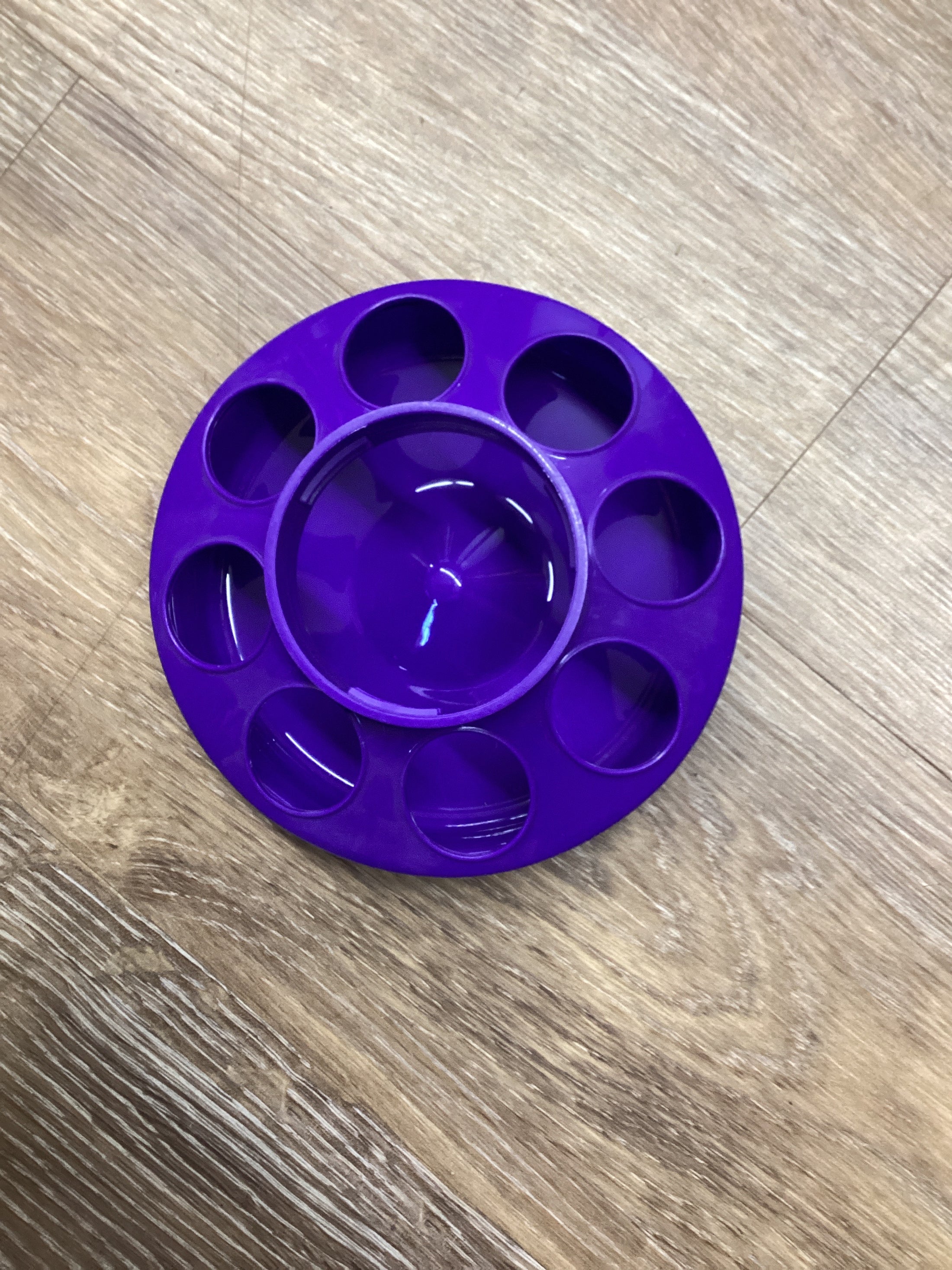 8 Hole Plastic Feed Base PURPLE