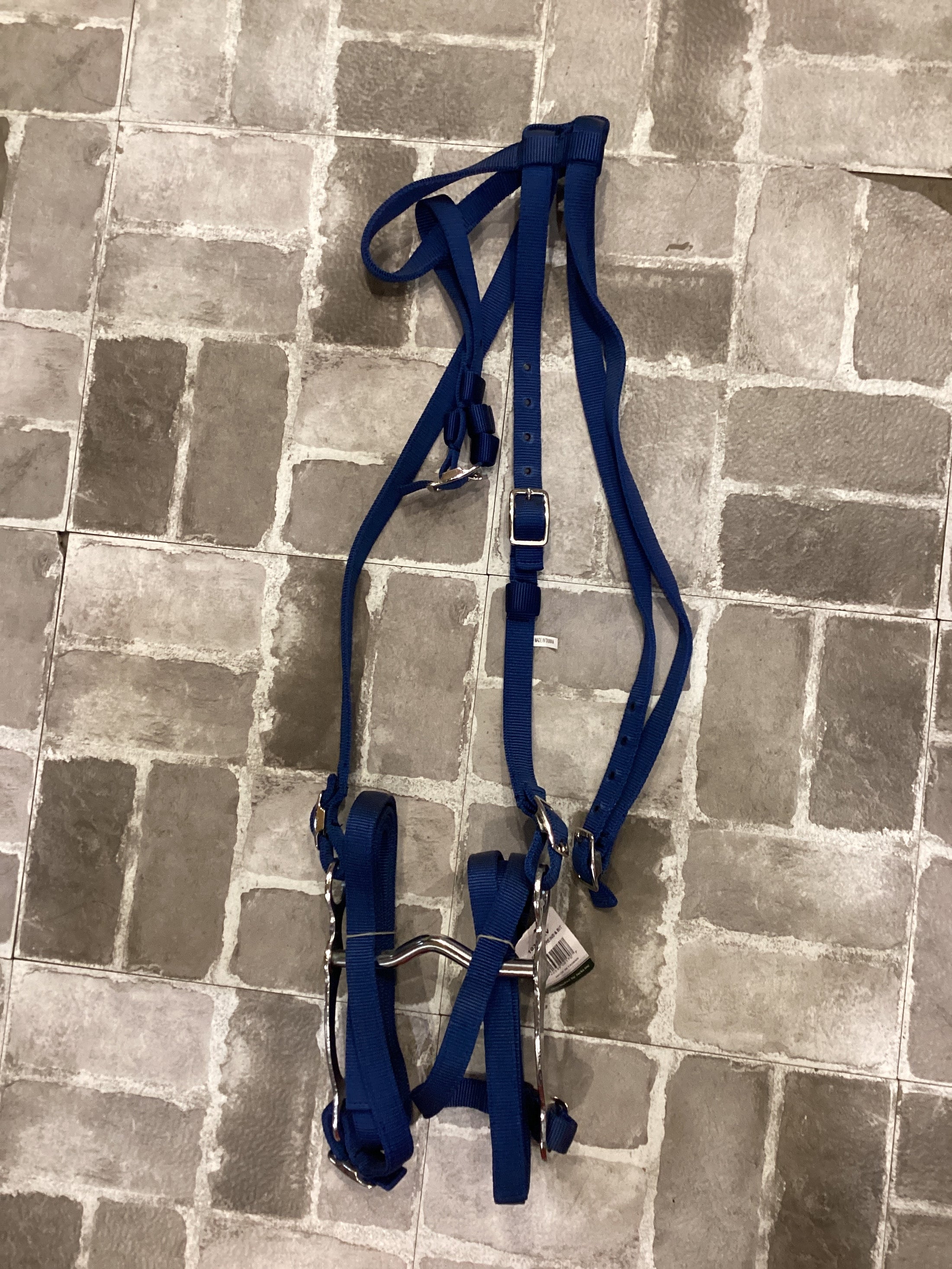 BRIDLE WITH REINS, NAVY