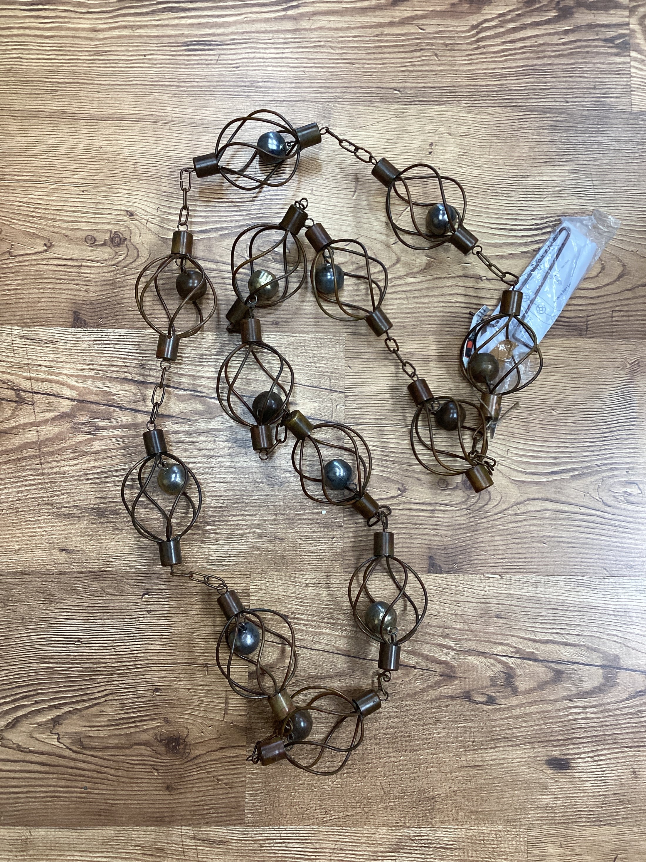 Flamed Spindle Rain Chain