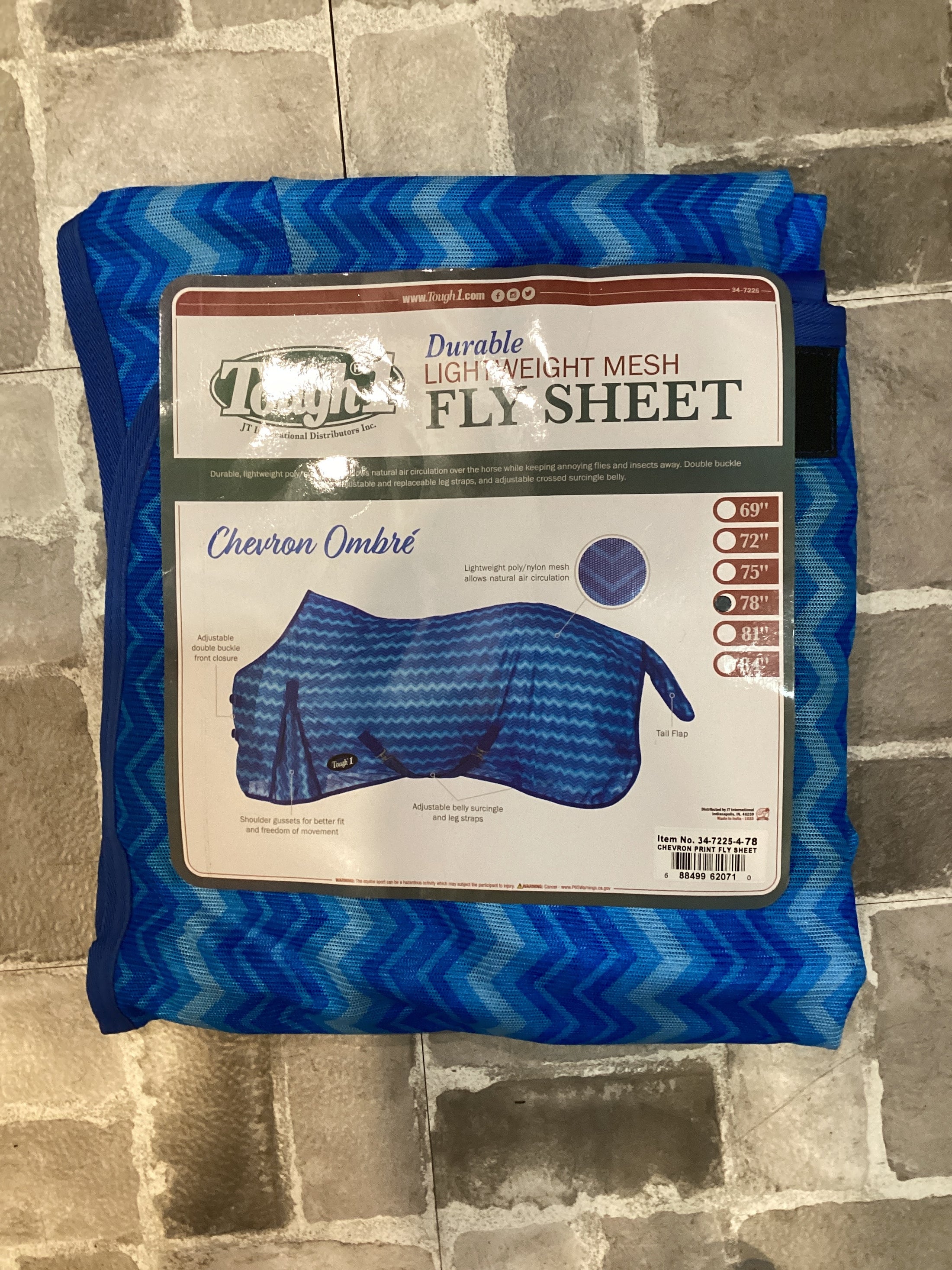 CHEVRON PRINT 78" FLY SHEET-78"