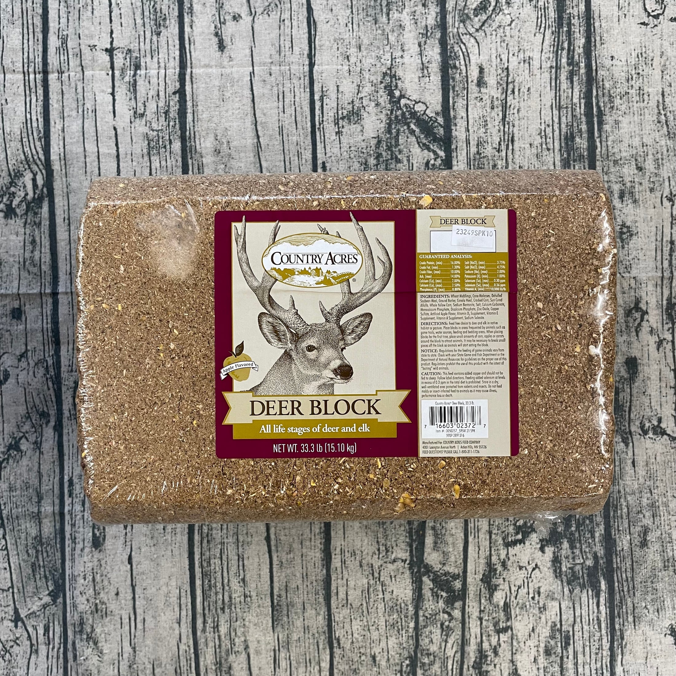 CA Deer Block-DEER FOOD : 33#