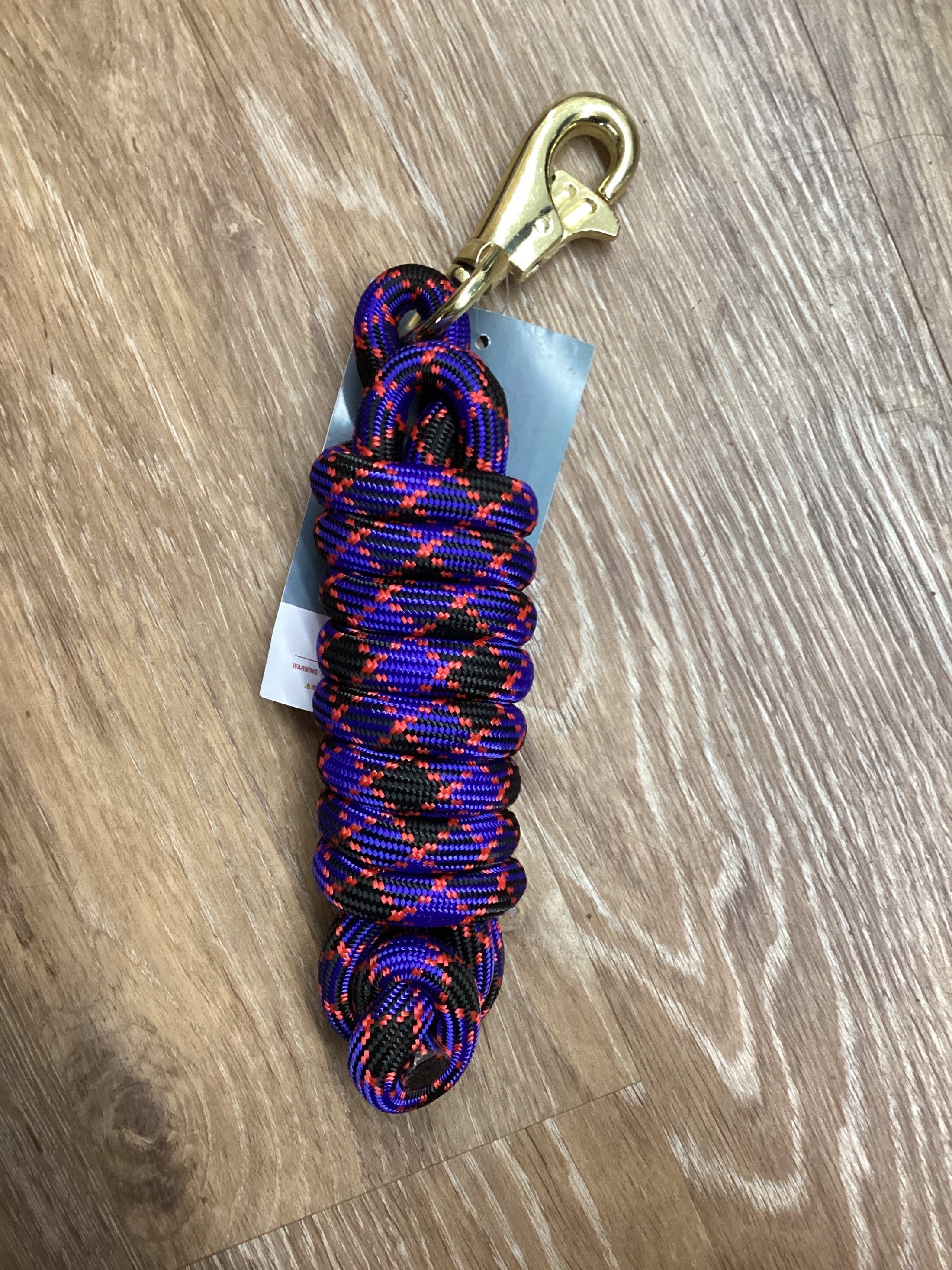 POLY LEAD BLK/BLUE/RED-LEAD ROPE