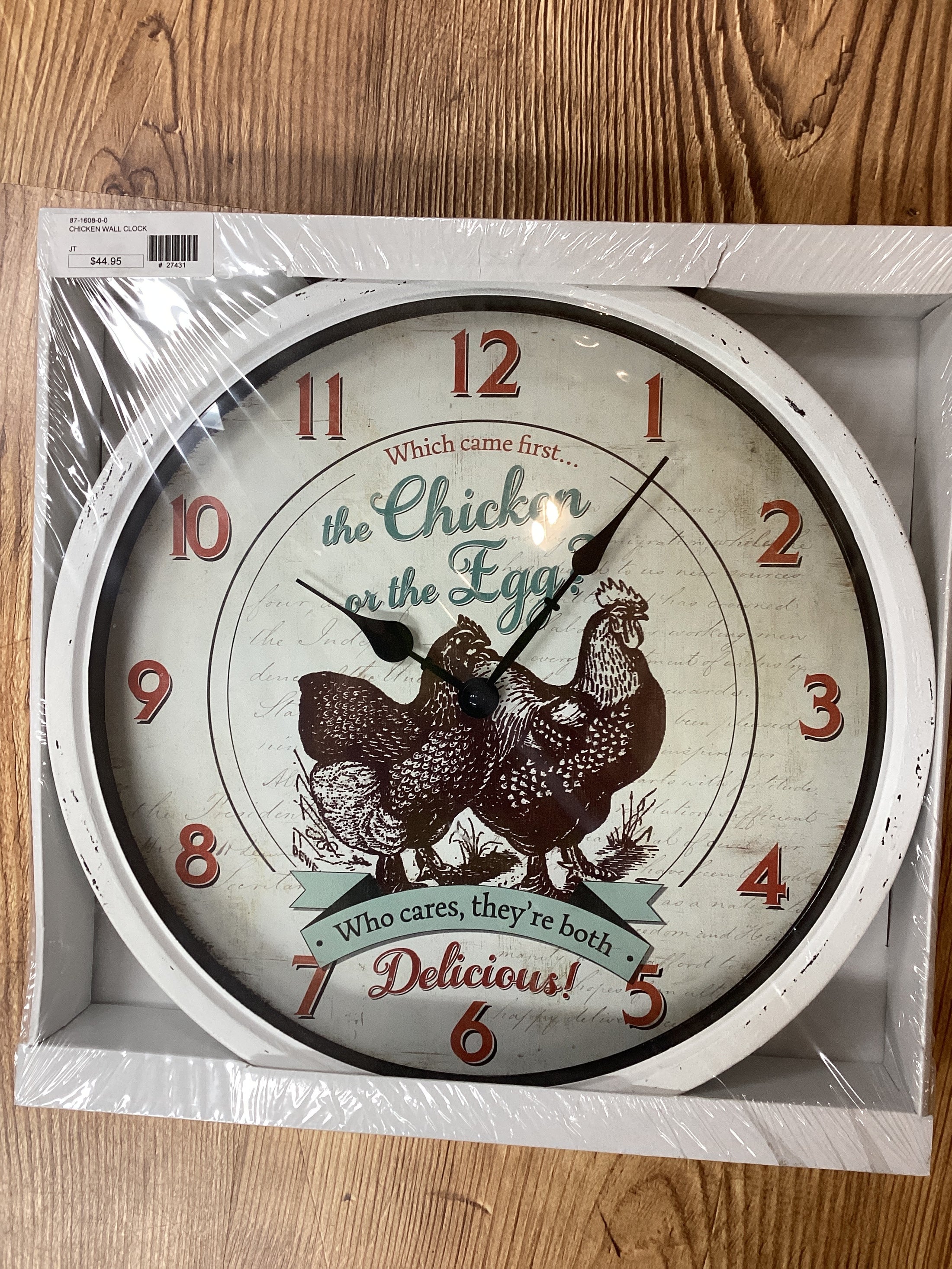 CHICKEN WALL CLOCK