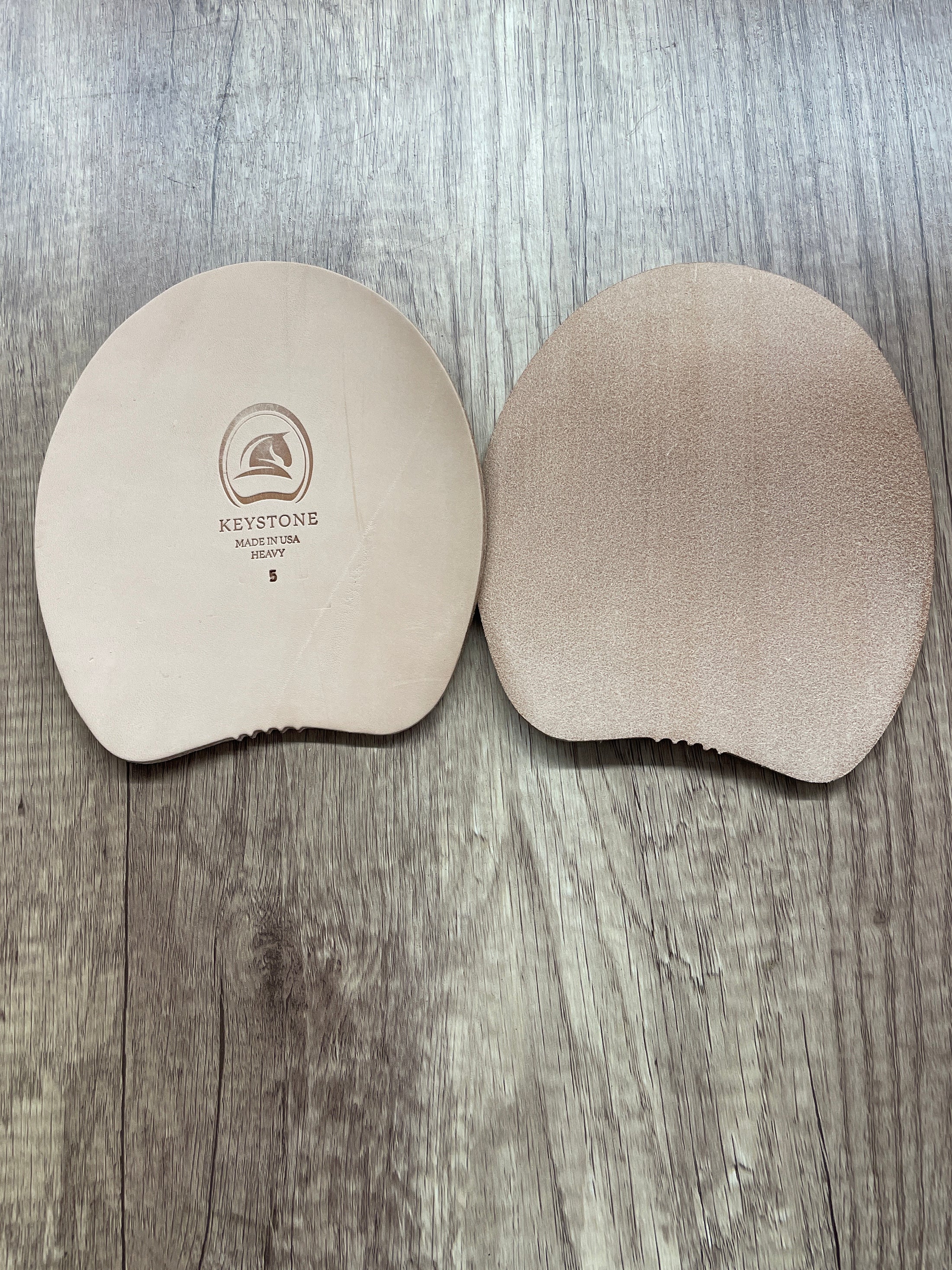 LEATHER PAD WEDGE HEAVY SIZE 5, PER PAIR