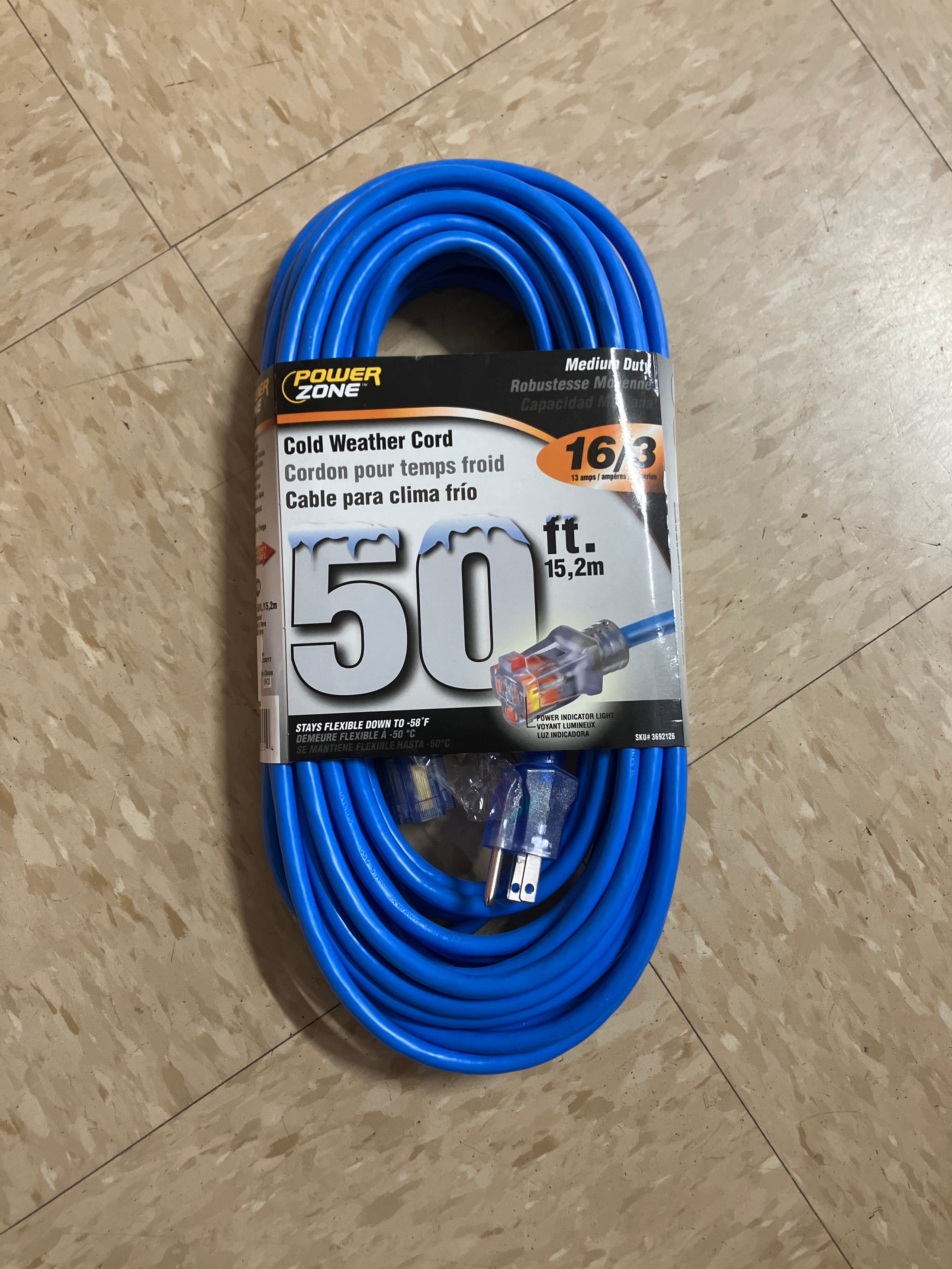 EXT CORD 16GA 50FT OUTDOOR