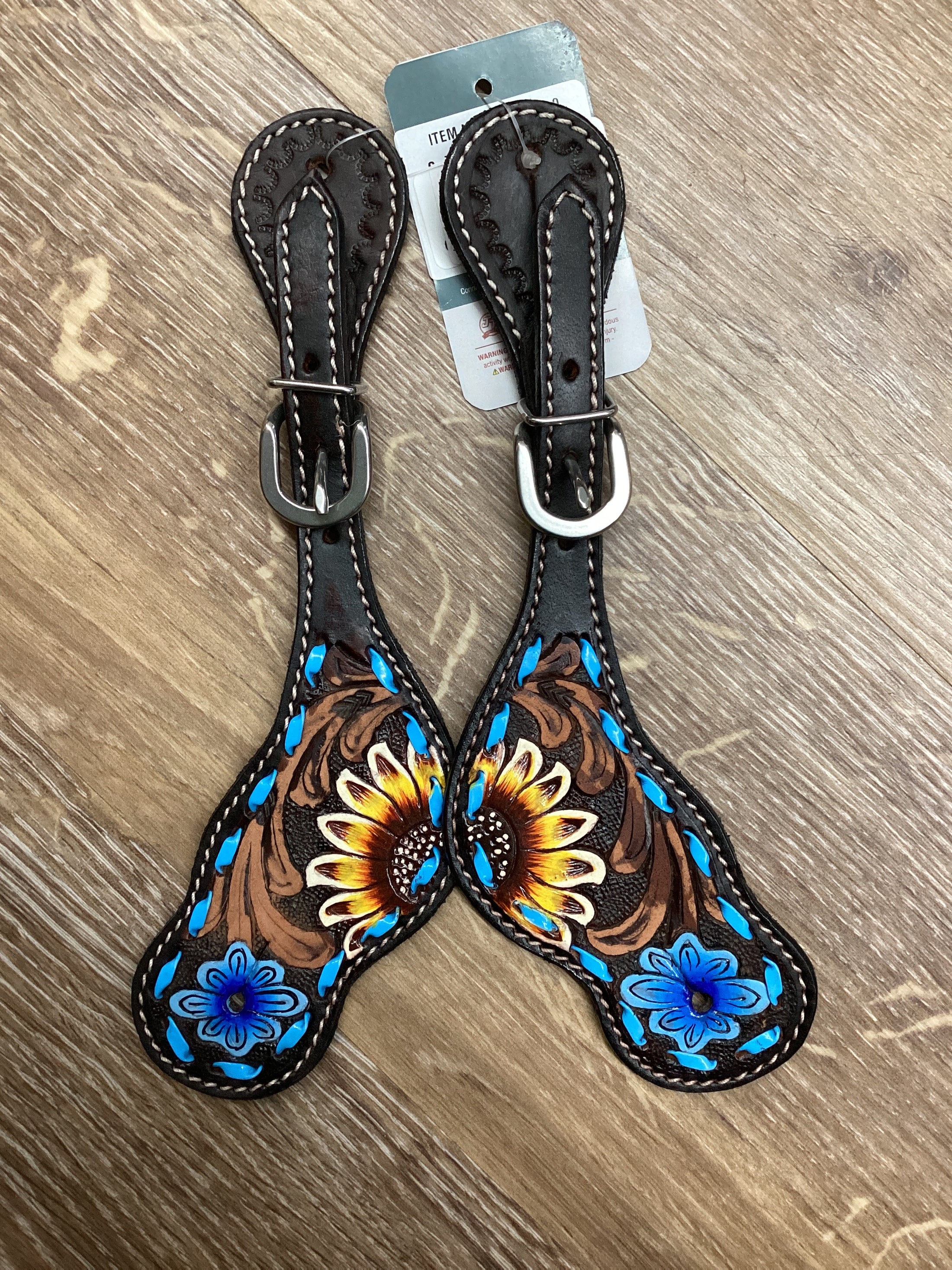 SPUR STRAPS, SUNFLOWER blue