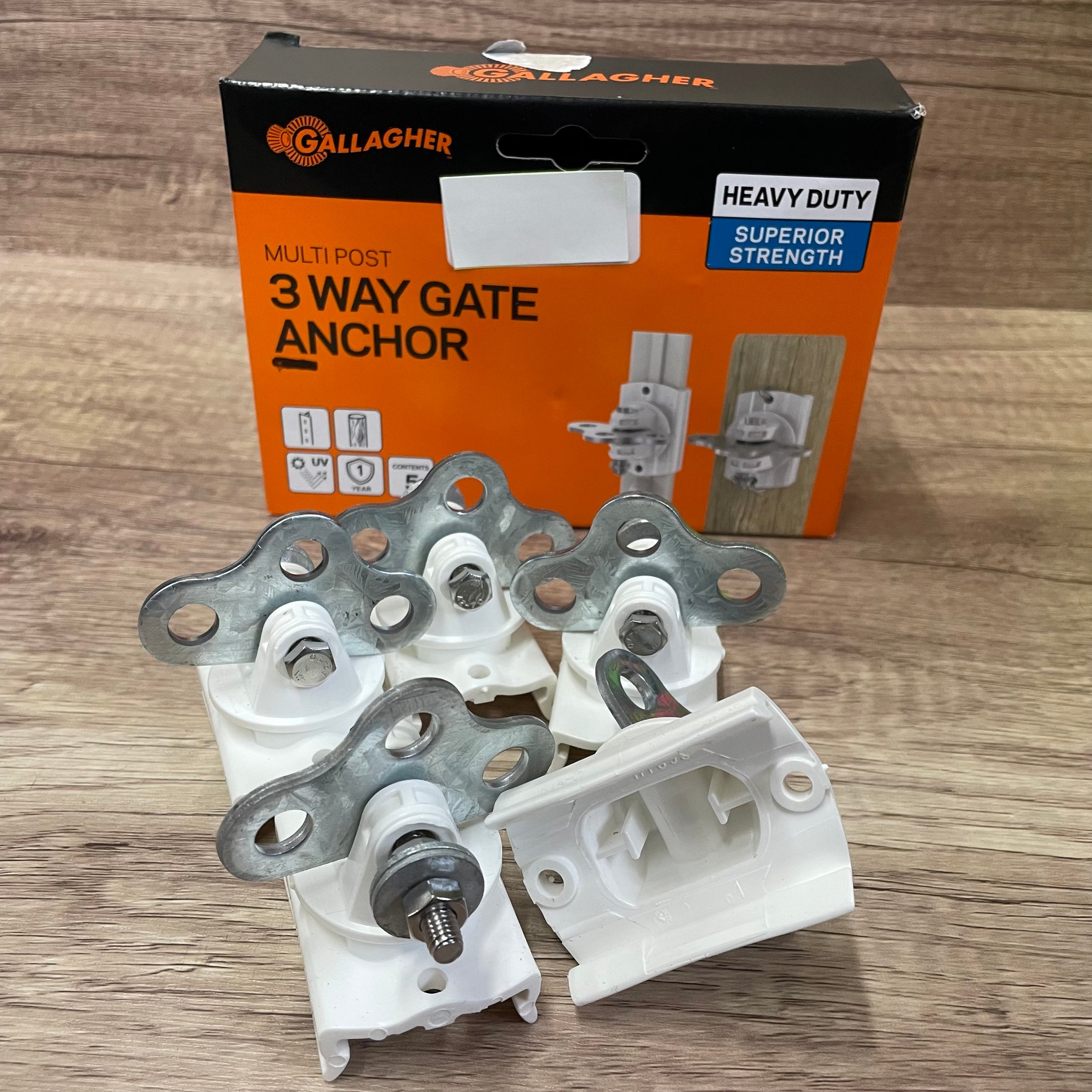 GATE ANCHOR 3 WAY MULTI, 5 PACK*