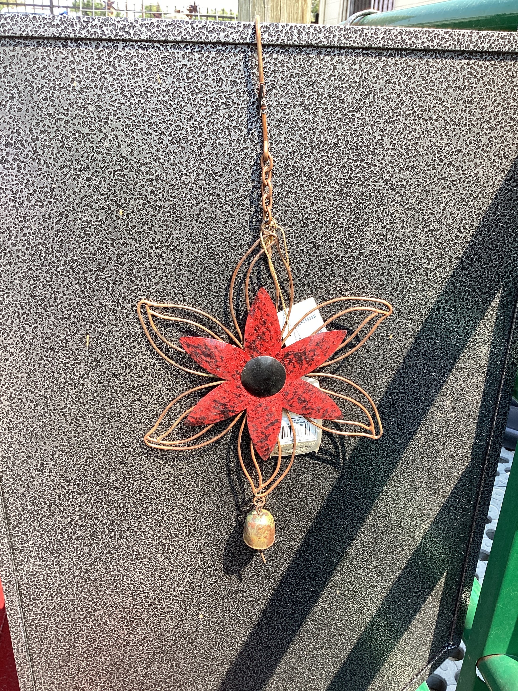 Red Open Petal Flower Ornament