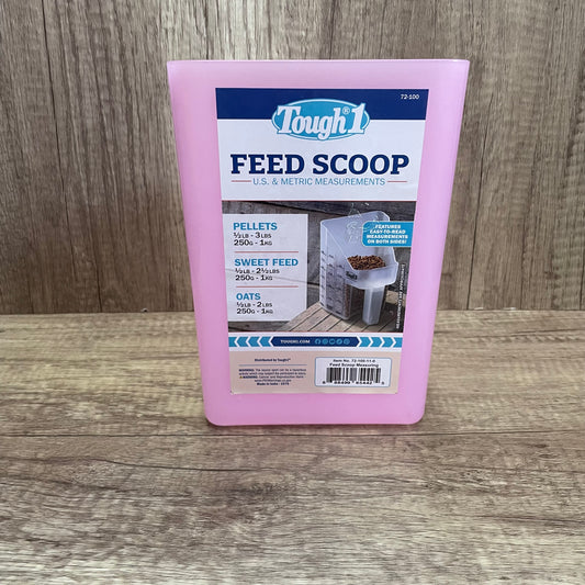 FEED SCOOP WITH MEASURING - PINK