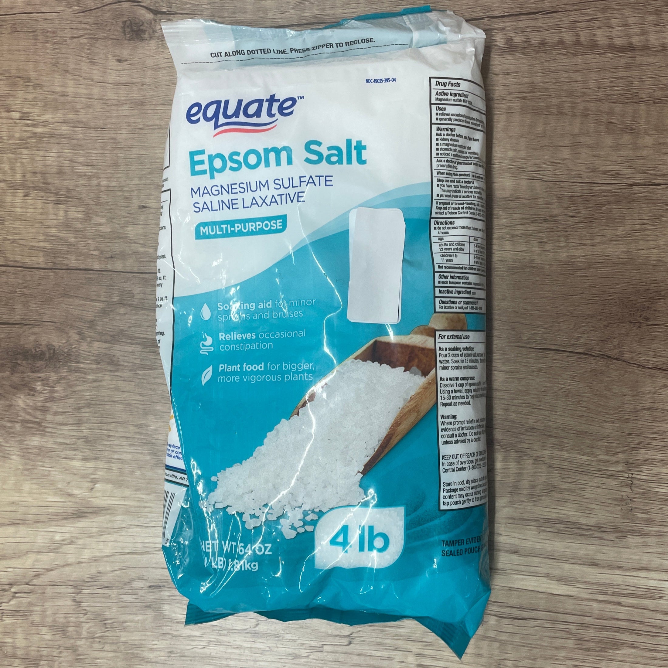 EQUATE EPSOM SALT, 4LB