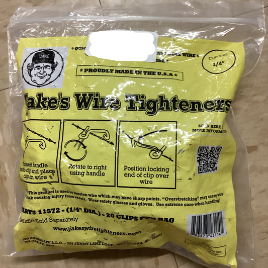 CLIP, 1/4" FENCE 20/BAG