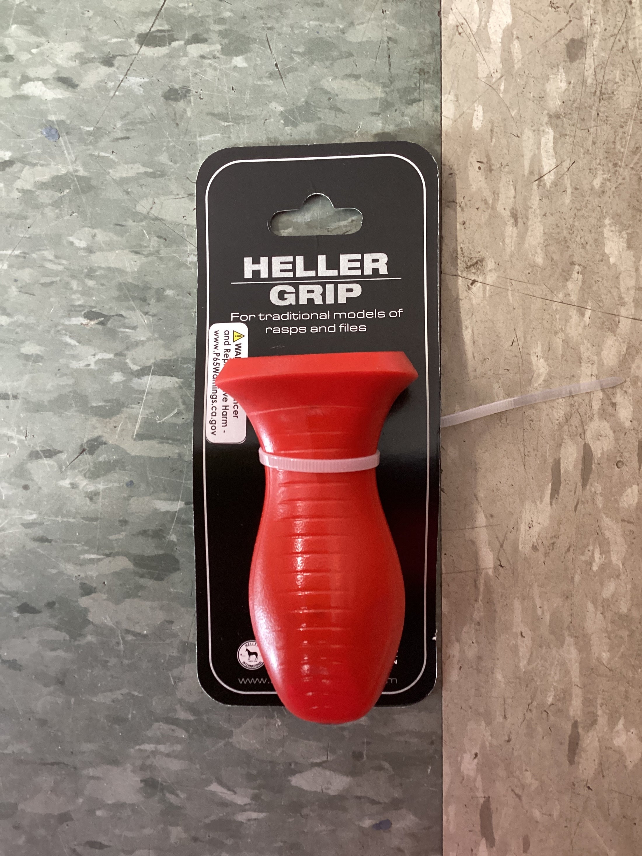 Heller Grip Rasp Handle - RED