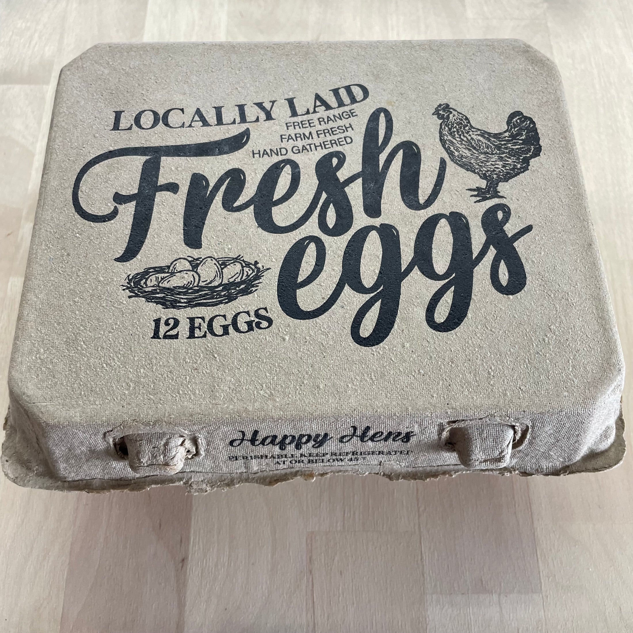 EGG CARTON: SQUARE DOZEN, VINTAGE CLASSIC