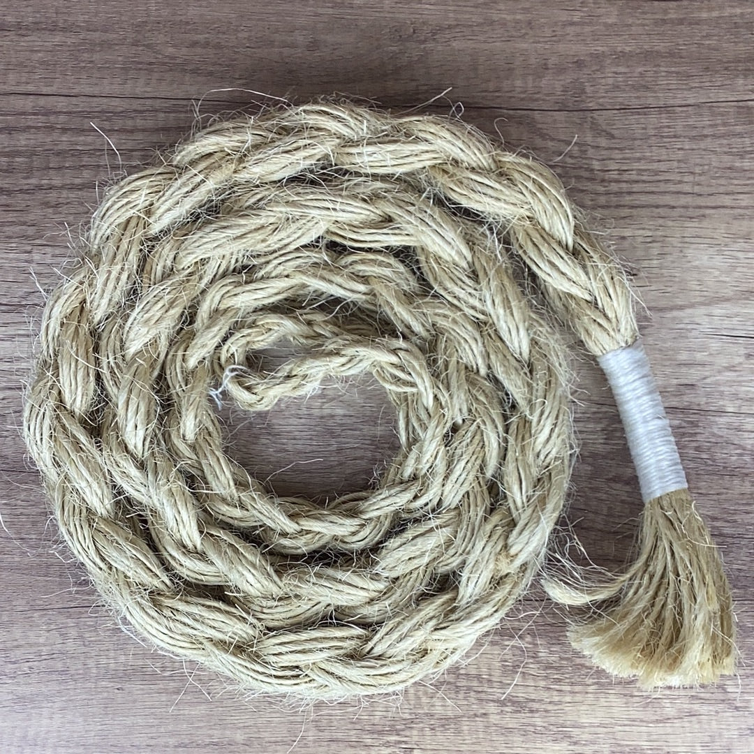 SISAL BRONC REIN MED BRAID