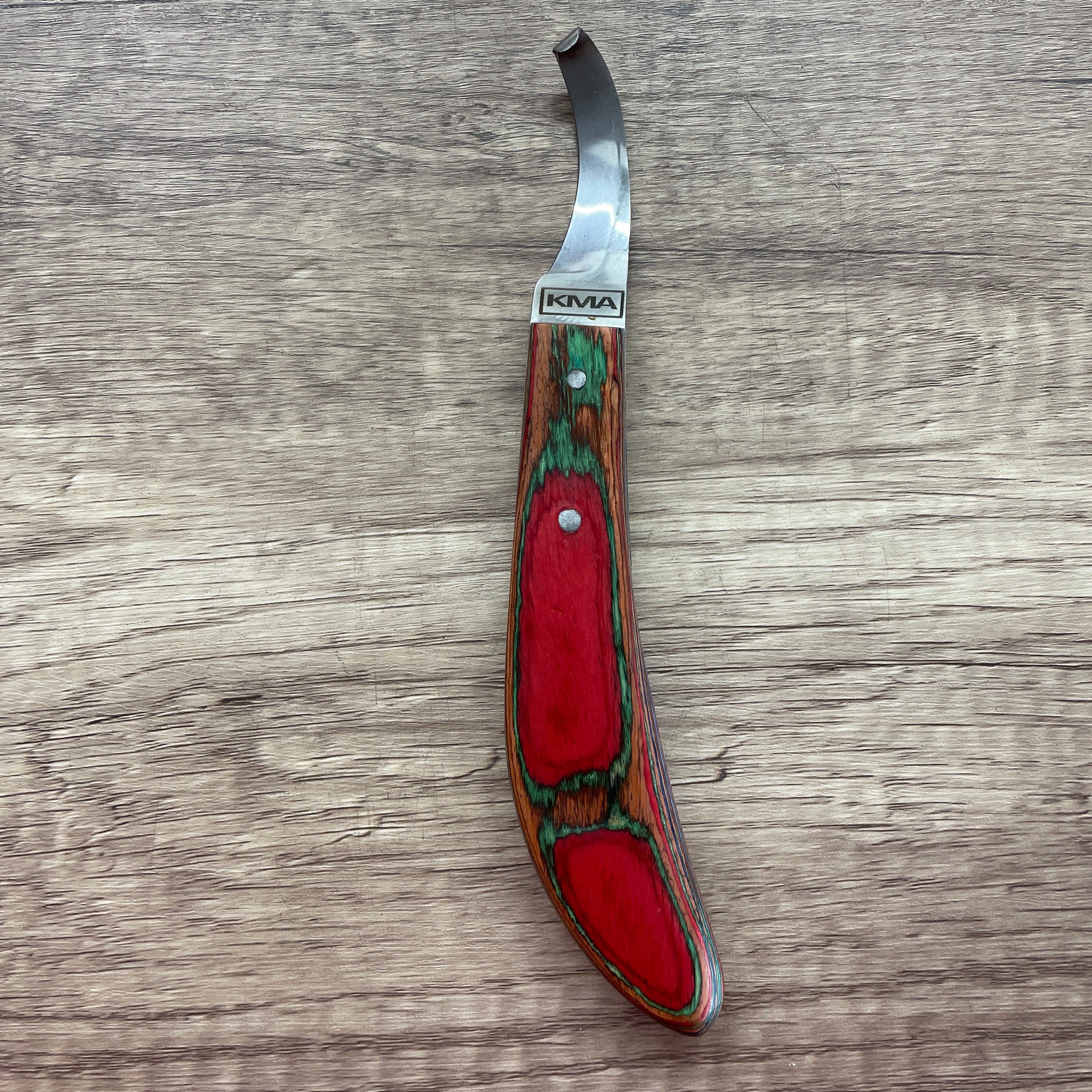 KMA CURVE BLADE RH KNIFE, LONG HANDLE