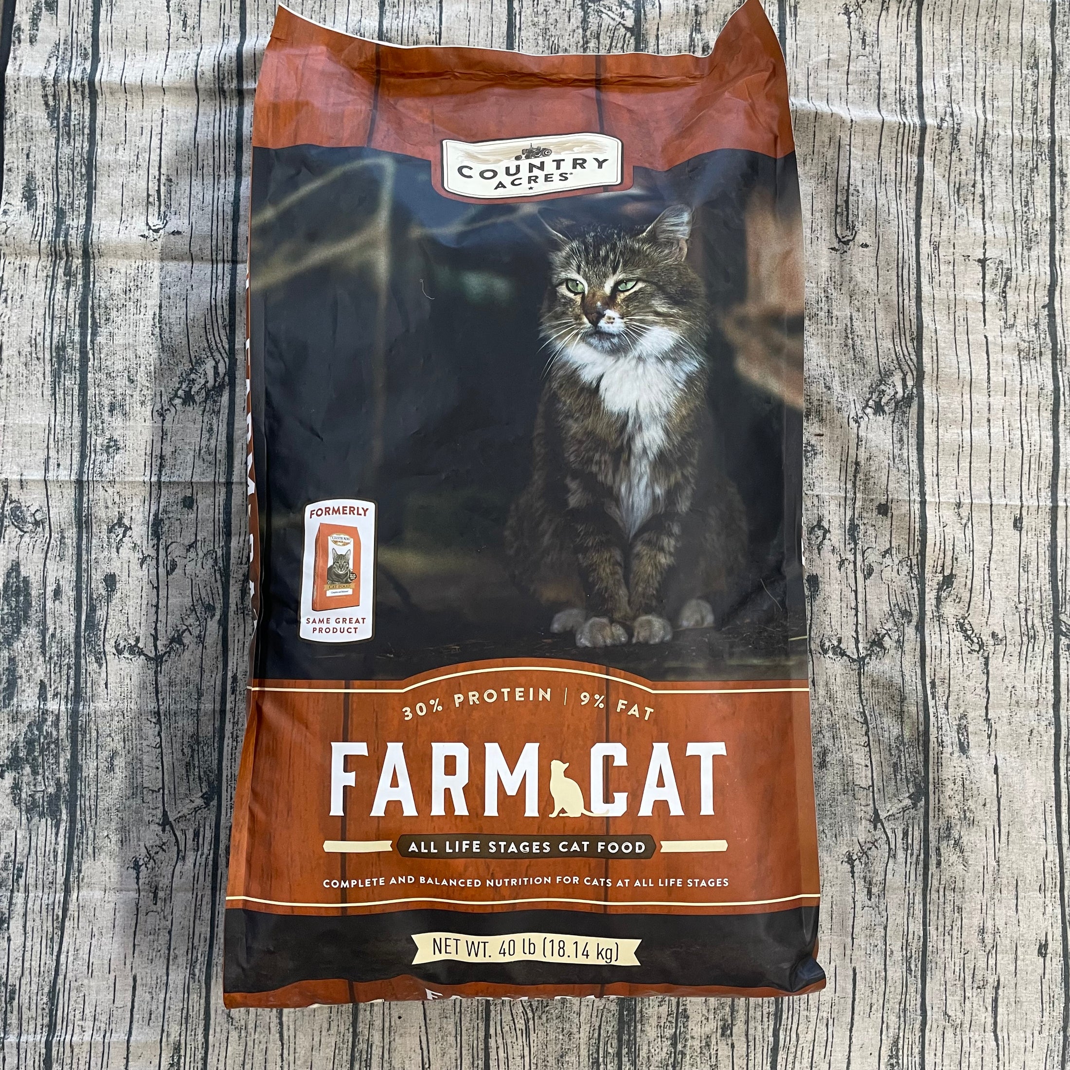 Country Acres Cat 40# FARM CAT-CAT FOOD : 40#