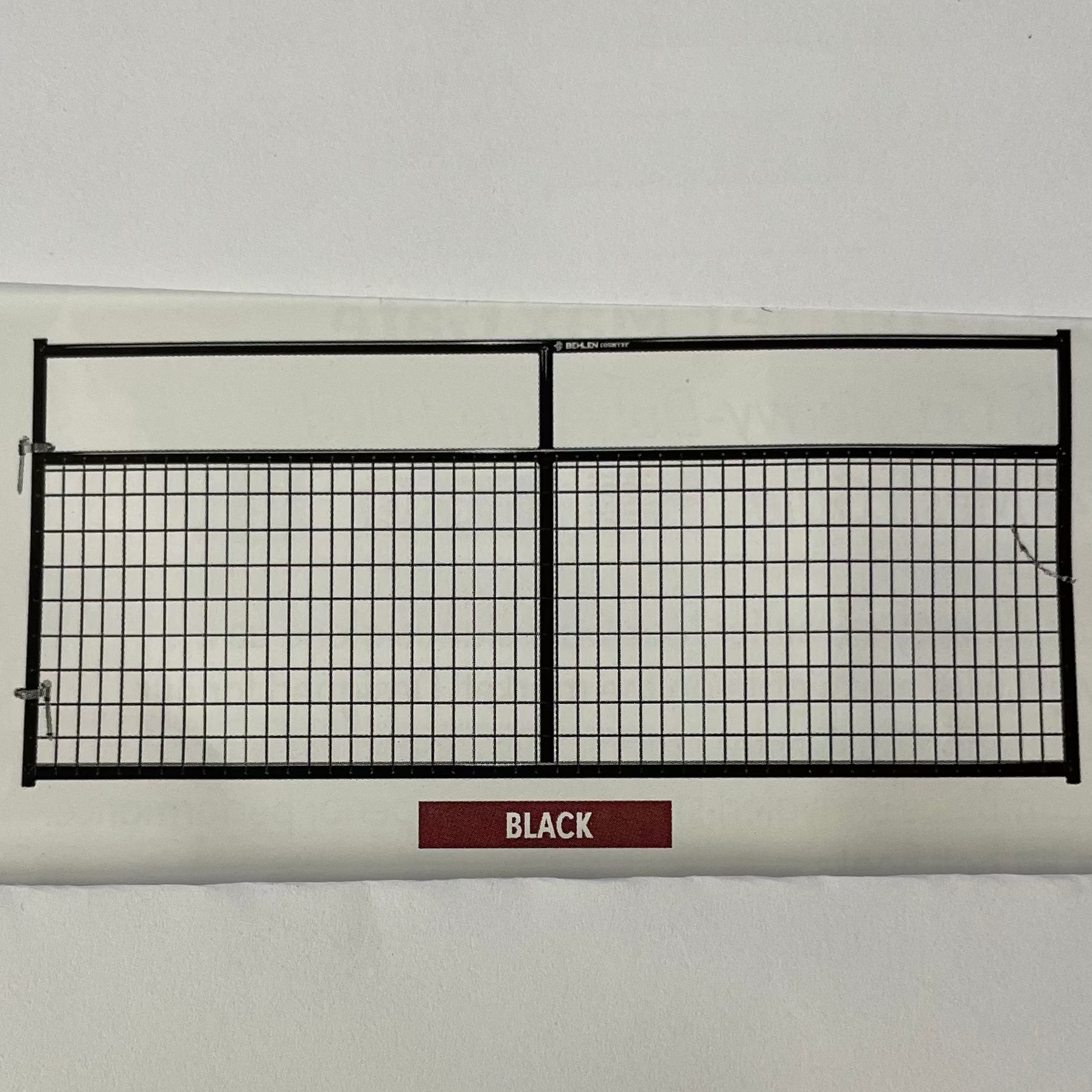 BEH: WIRE FILLED GATE, BLACK, 3'