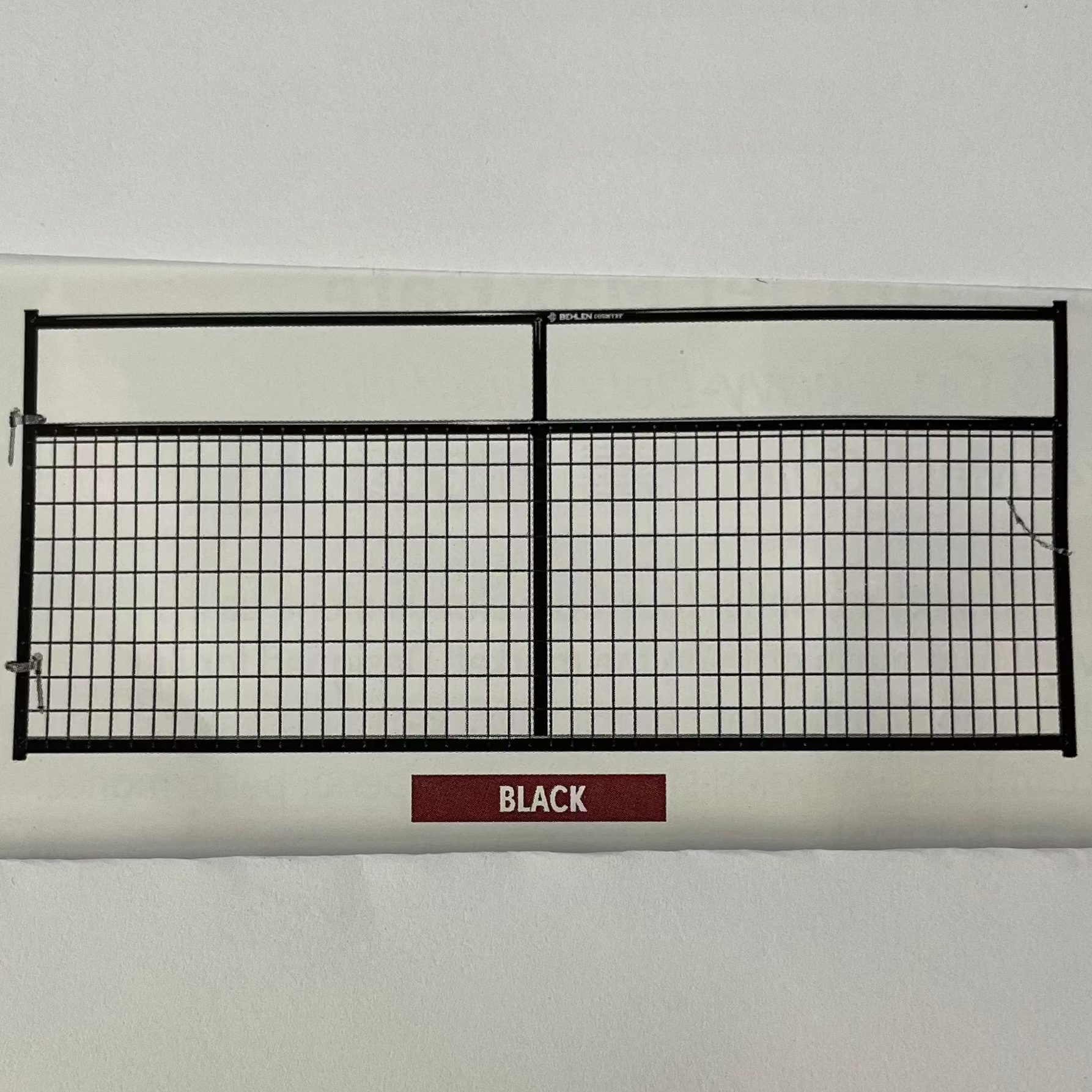 BEH: WIRE FILLED GATE, BLACK, 12'