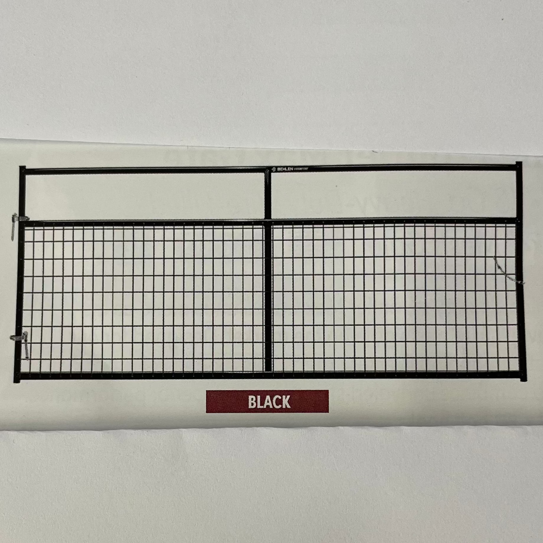 BEH: WIRE FILLED GATE, BLACK, 10'