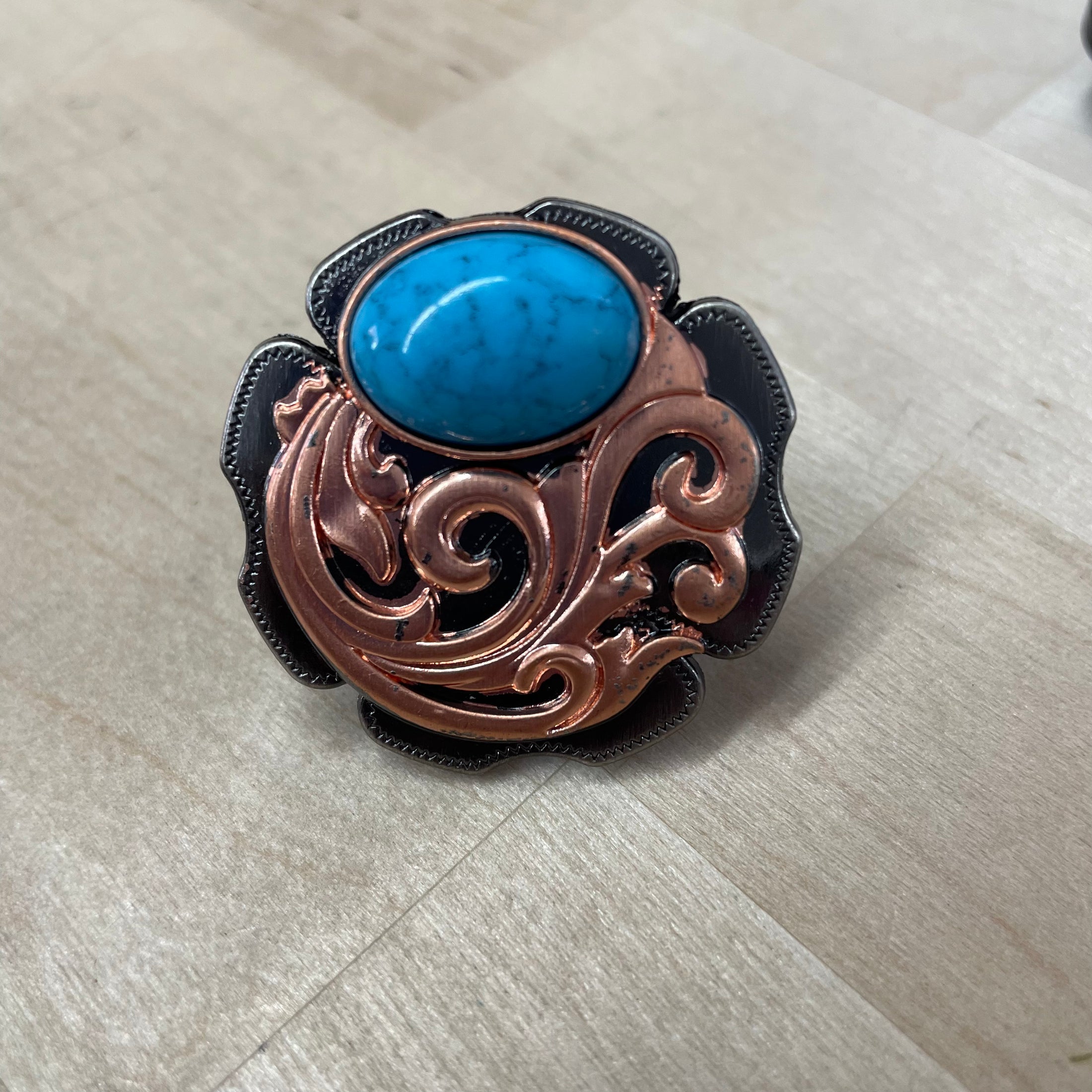 Swirls With Turquoise SLIDE WRSW121L