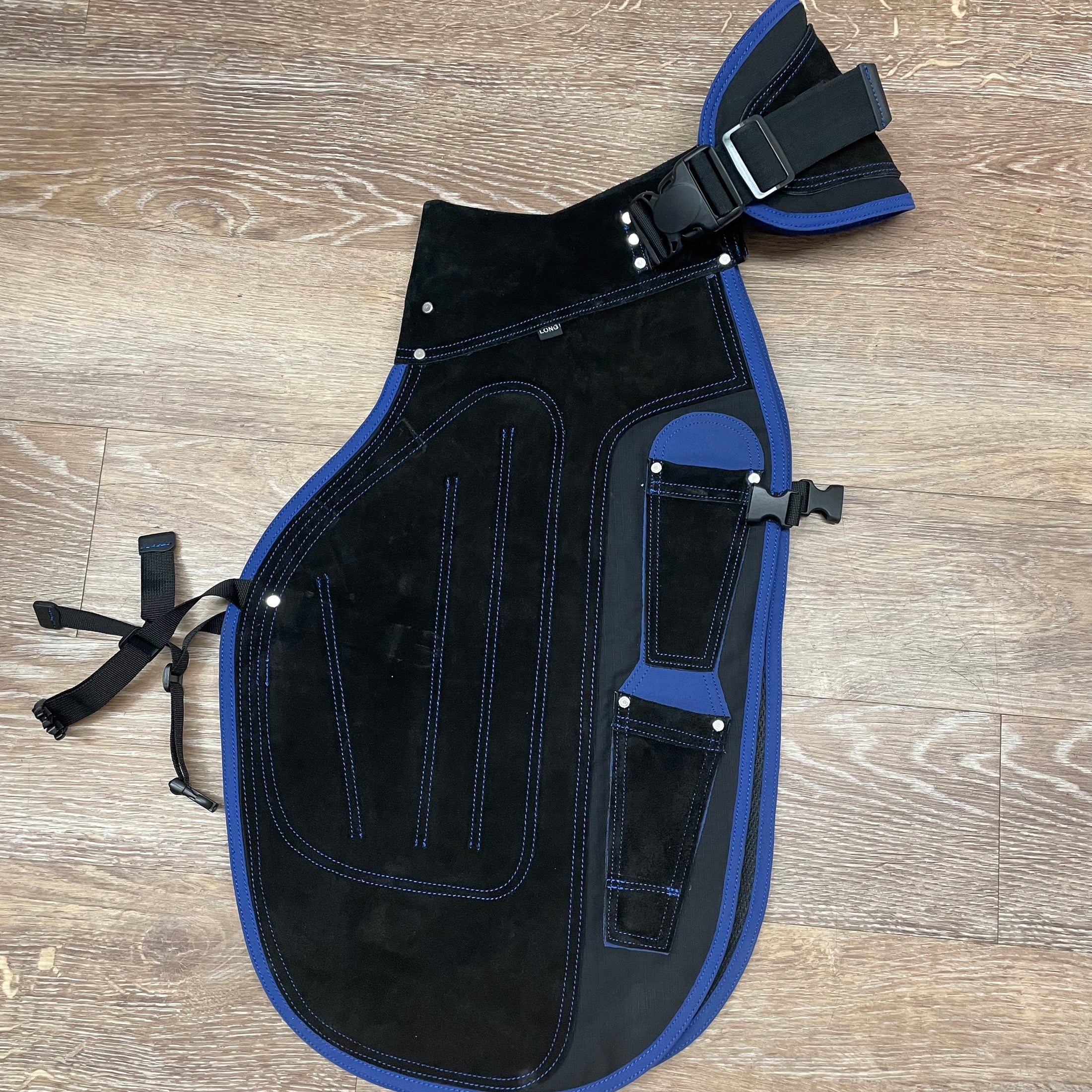 APRON KMA 3M BLACK/BLUE LONG