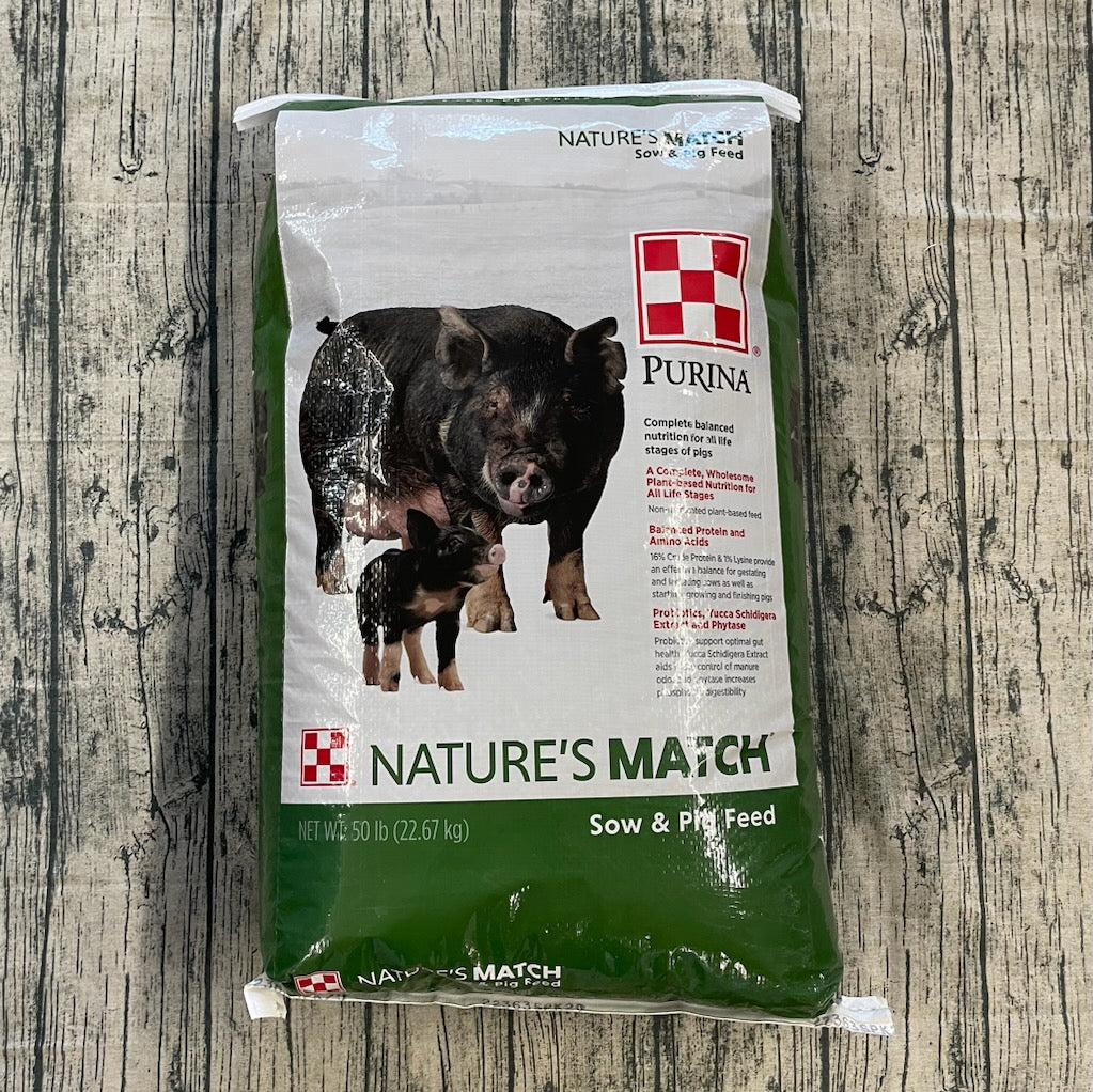 NM Sow & Pig (Green) Pellets-PIG FOOD : 50#