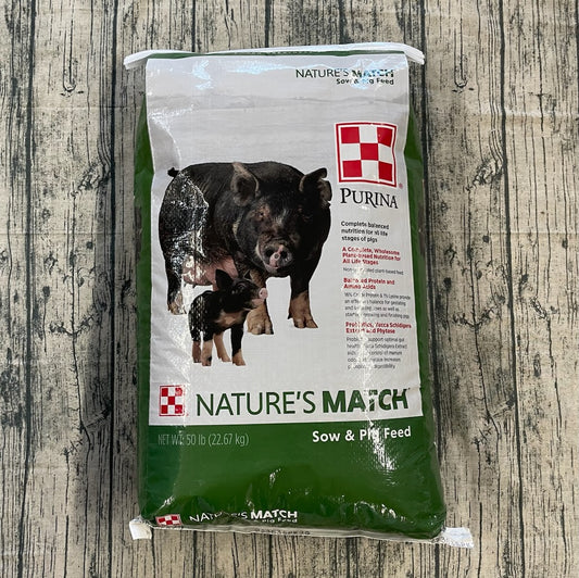 MP PUR PIG - NATURES MATCH SOW & PIG (GREEN) 50LB