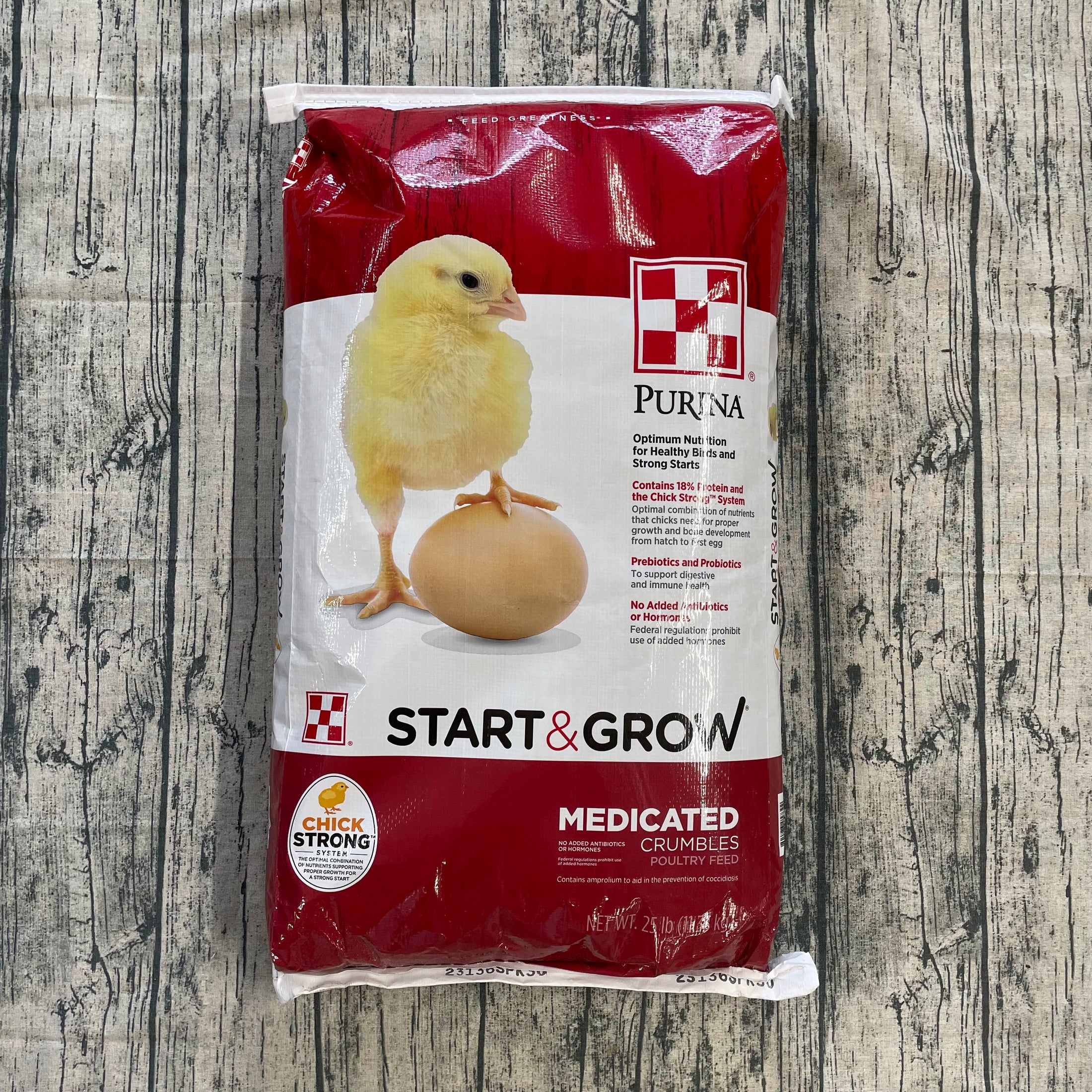 Start & Grow Med 25LB-CHICKEN FEED : 25#