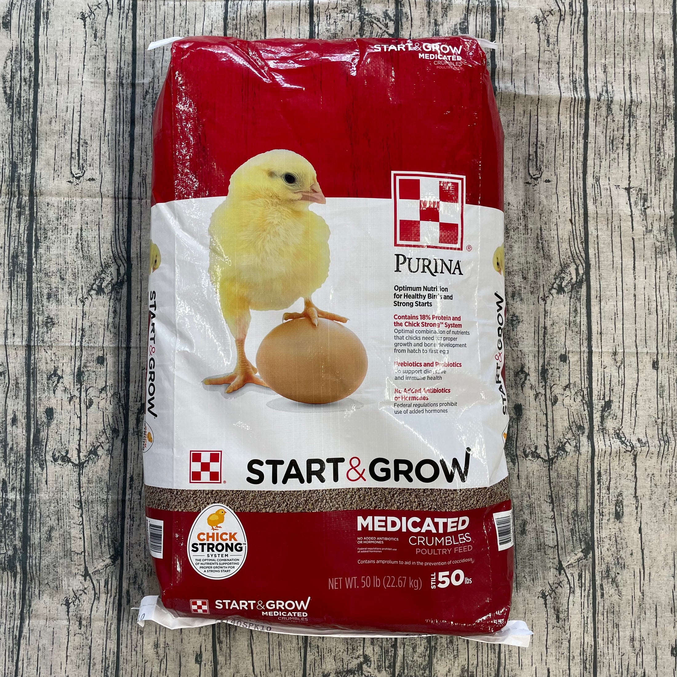 Start & Grow Med 50LB-CHICKEN FEED : 50#