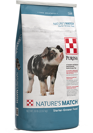PUR PIG - NATURES MATCH START & GROW 50Lbs (25lbs to 150lbs)