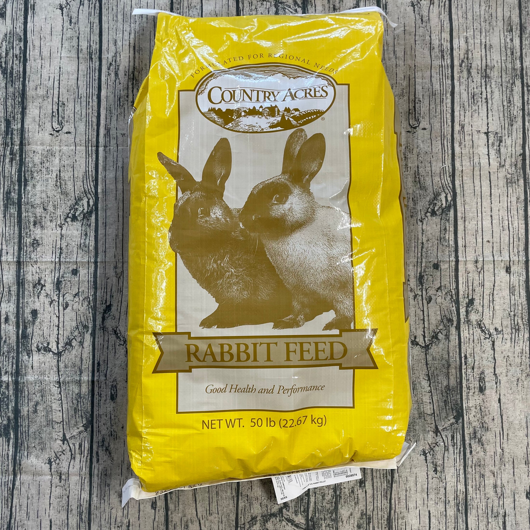 Country Acres Rabbit 50# Yellow-RABBIT : 50#