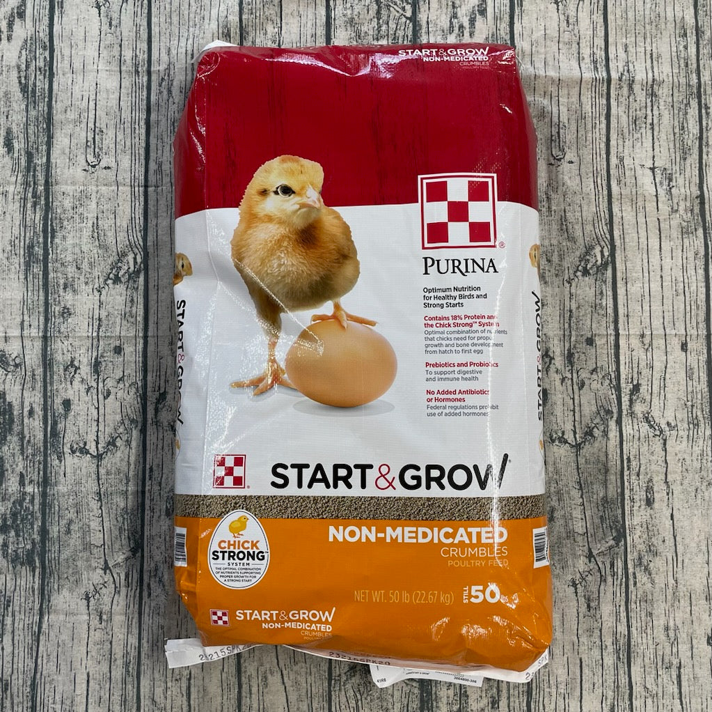 Start & Grow Non-Med 50LB-CHICKEN FEED : 50#