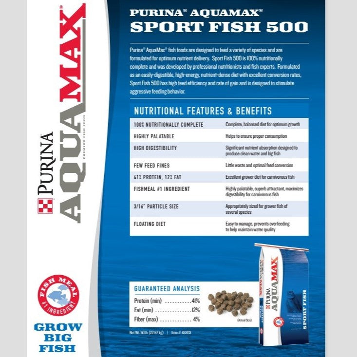 MP PUR FISH- AQUAMAX SPORTFISH 500 50LB