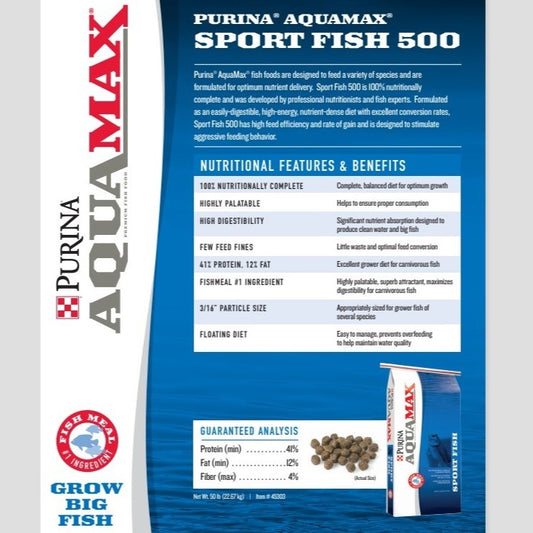 MP PUR FISH- AQUAMAX SPORTFISH 500 50LB