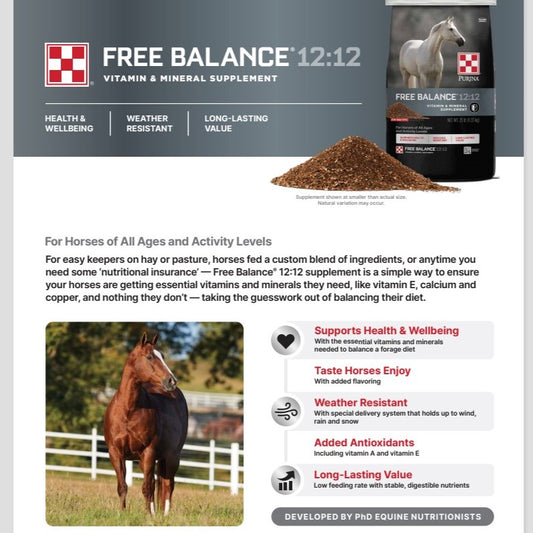 MP PUR HORSE - FREE BALANCE 12:12 MINERAL 25LB