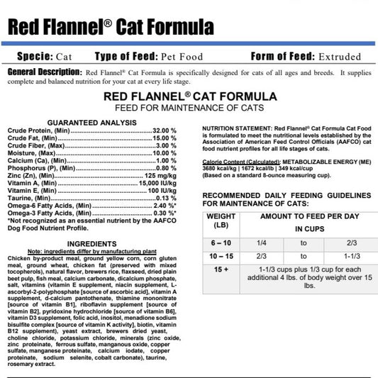 PUR CAT - RED FLANNEL CAT 20LB