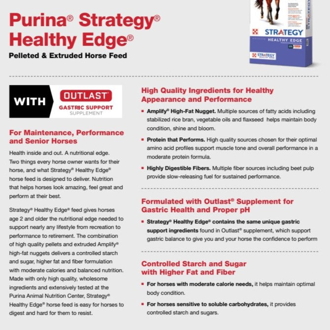 Strategy Healthy Edge (Purple)-HORSE FEED : 50#