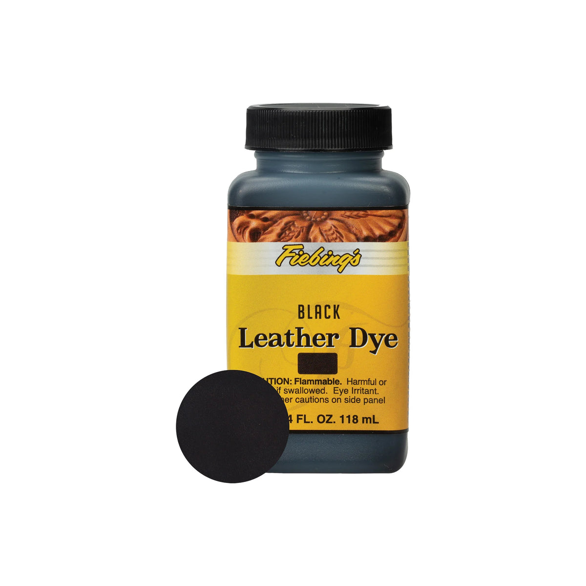 FIEBING'S LEATHER DYE 4 OZ. BLACK