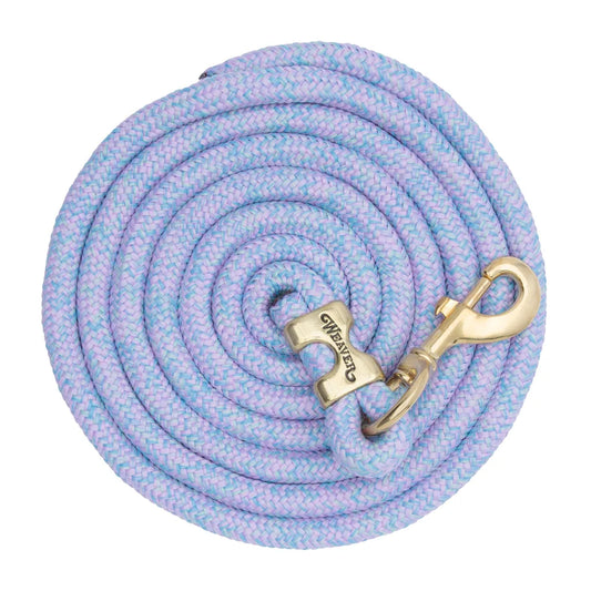 2026 WV Lead: Poly Rope, Brass Snap, 10' Light Purple/Light Blue/Light Green