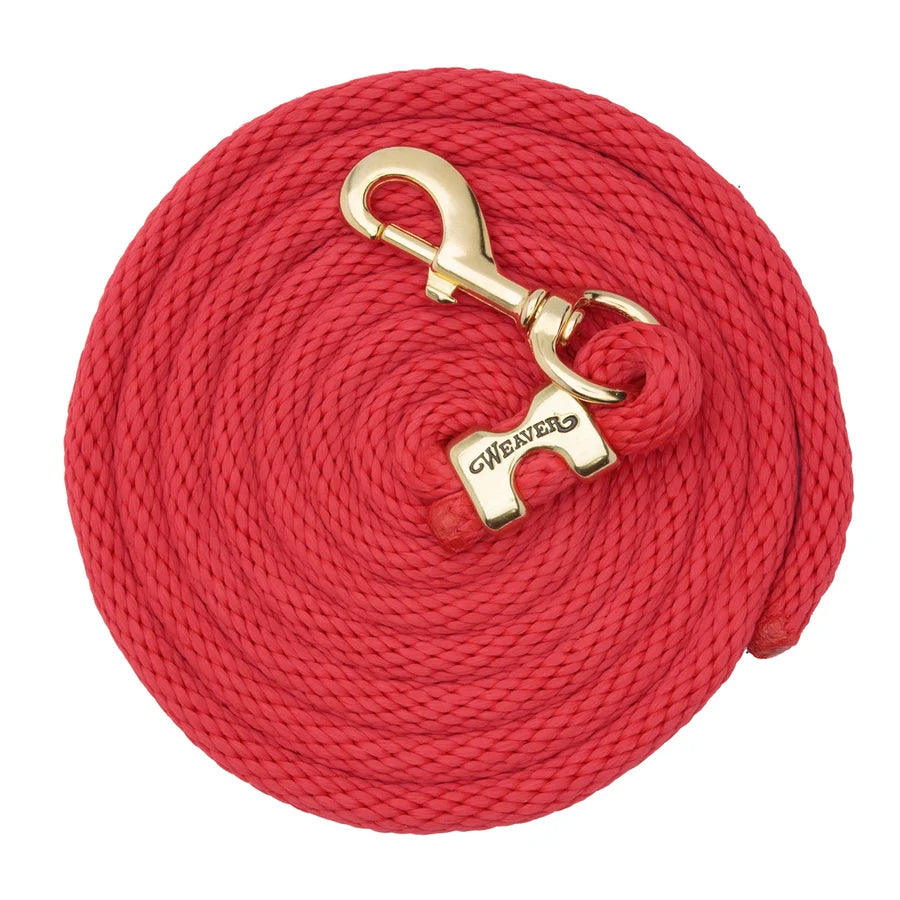 2026 WV Lead: Poly Rope, Brass Snap, 10' Red